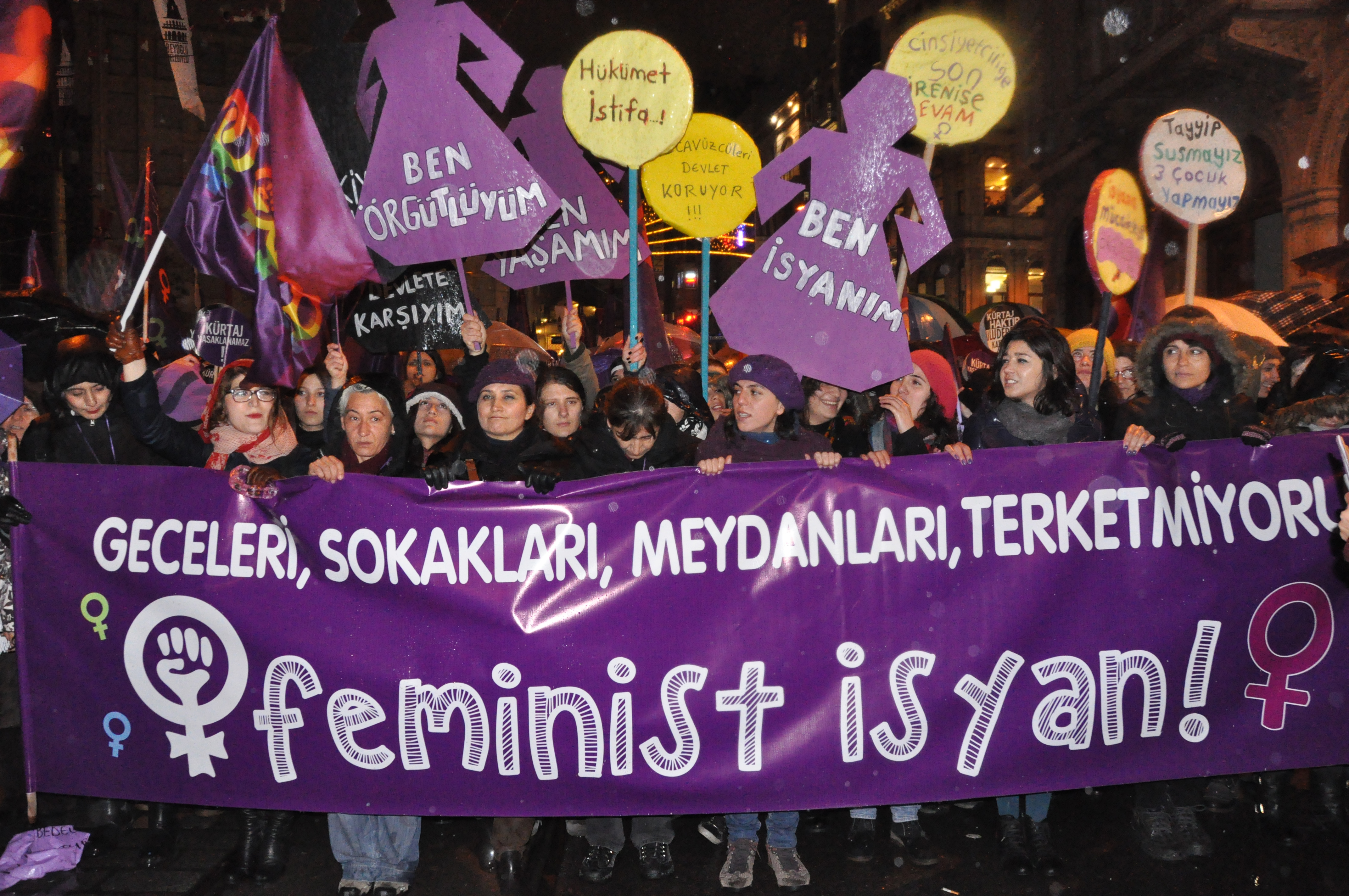 8 Mart Feminist Gece Yürüyüşü / 2014 / Foto: Cumhuriyet Arşivi