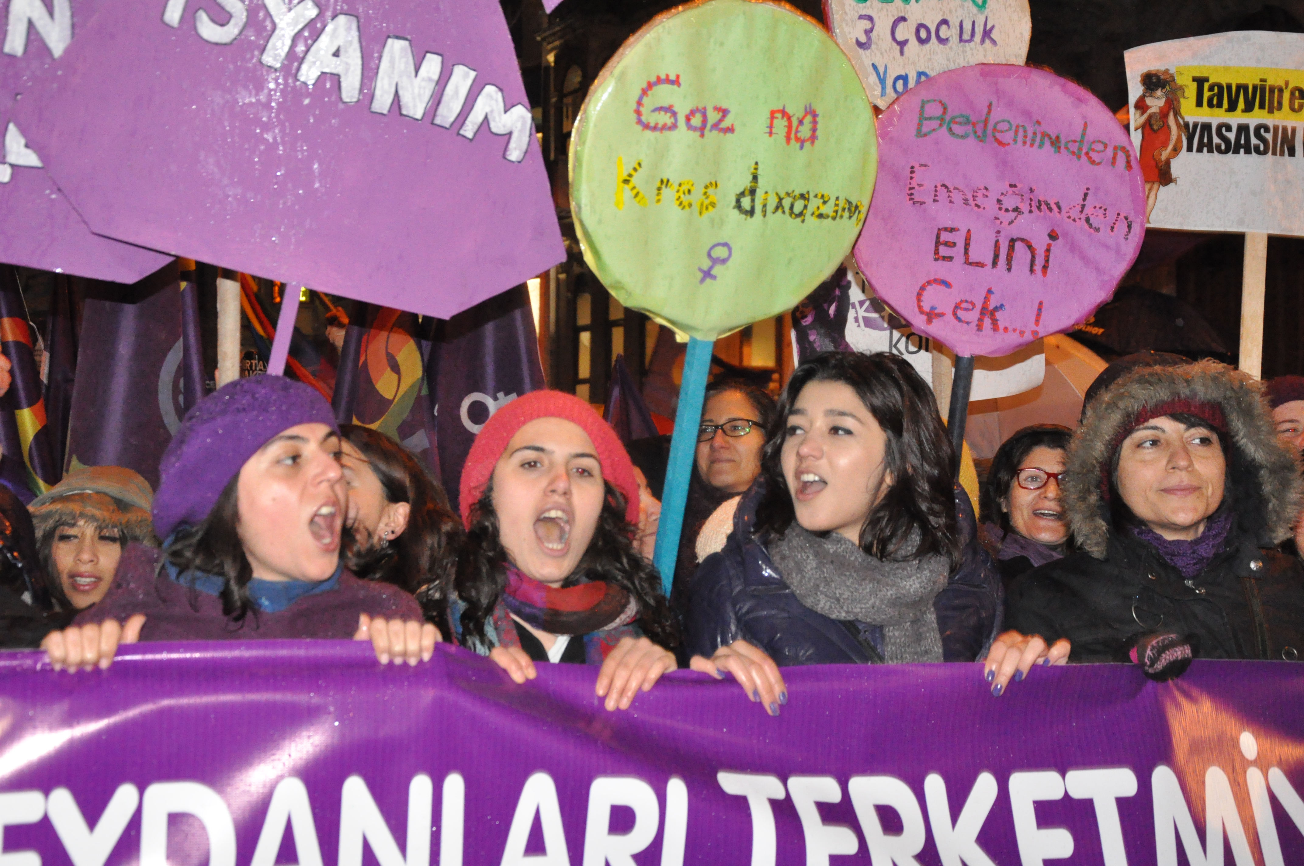 8 Mart Feminist Gece Yürüyüşü / 2014 / Foto: Cumhuriyet Arşivi