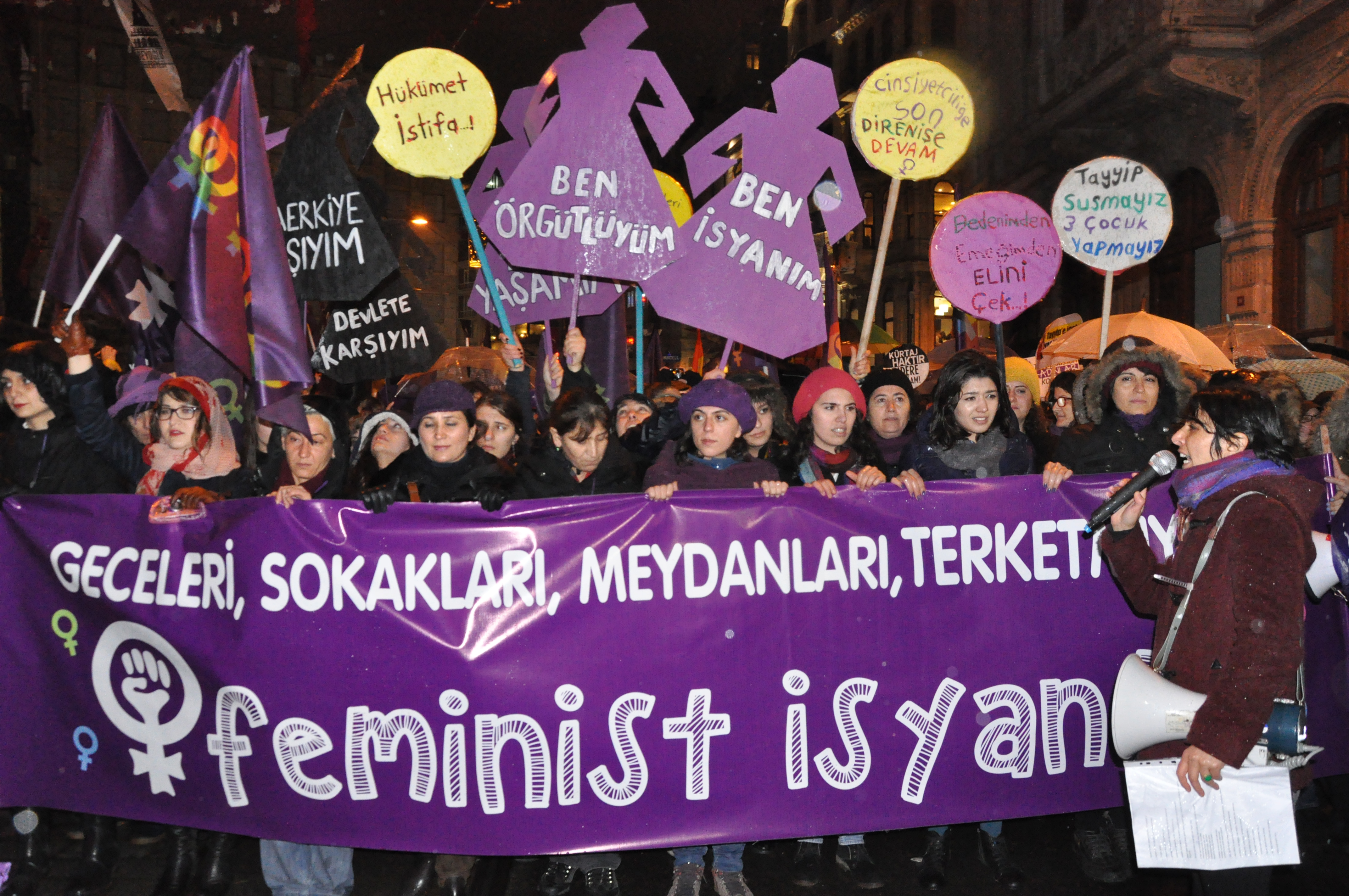 8 Mart Feminist Gece Yürüyüşü / 2014 / Foto: Cumhuriyet Arşivi