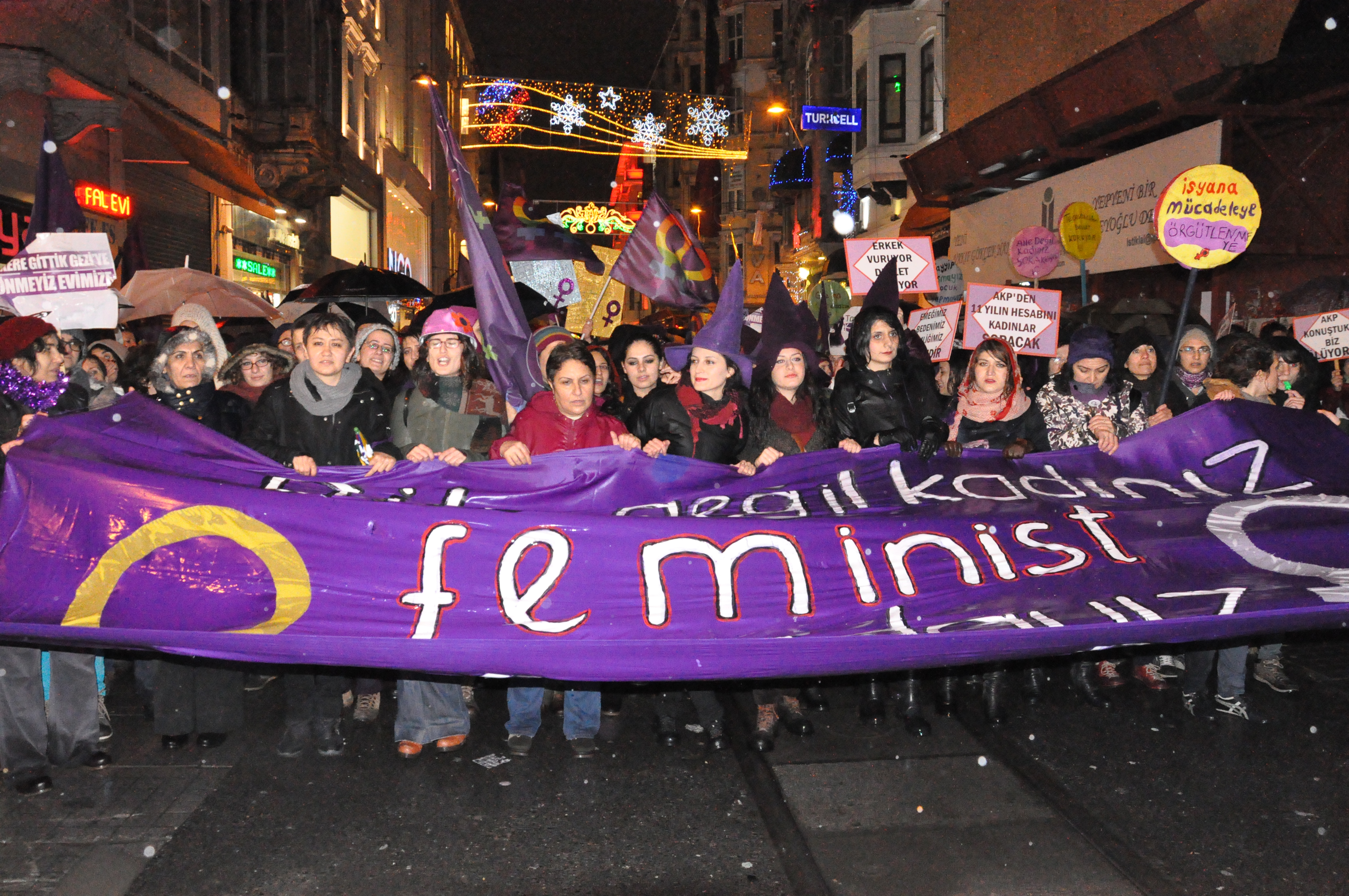 8 Mart Feminist Gece Yürüyüşü / 2014 / Foto: Cumhuriyet Arşivi