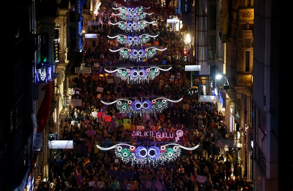 8 Mart Feminist Gece Yürüyüşü / 2017 / Foto: Reuters