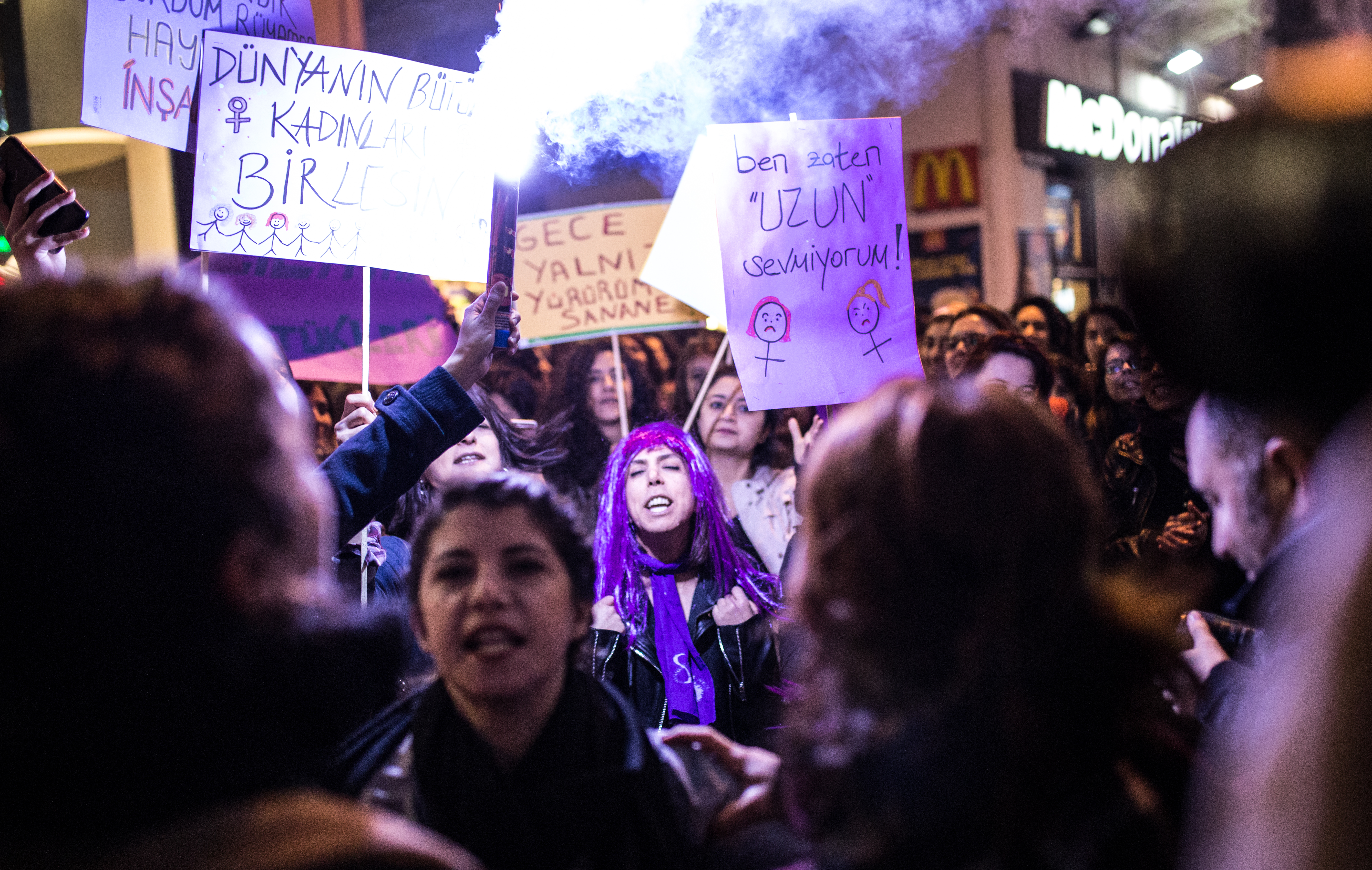 8 Mart Feminist Gece Yürüyüşü / 2017 / Foto: Cumhuriyet