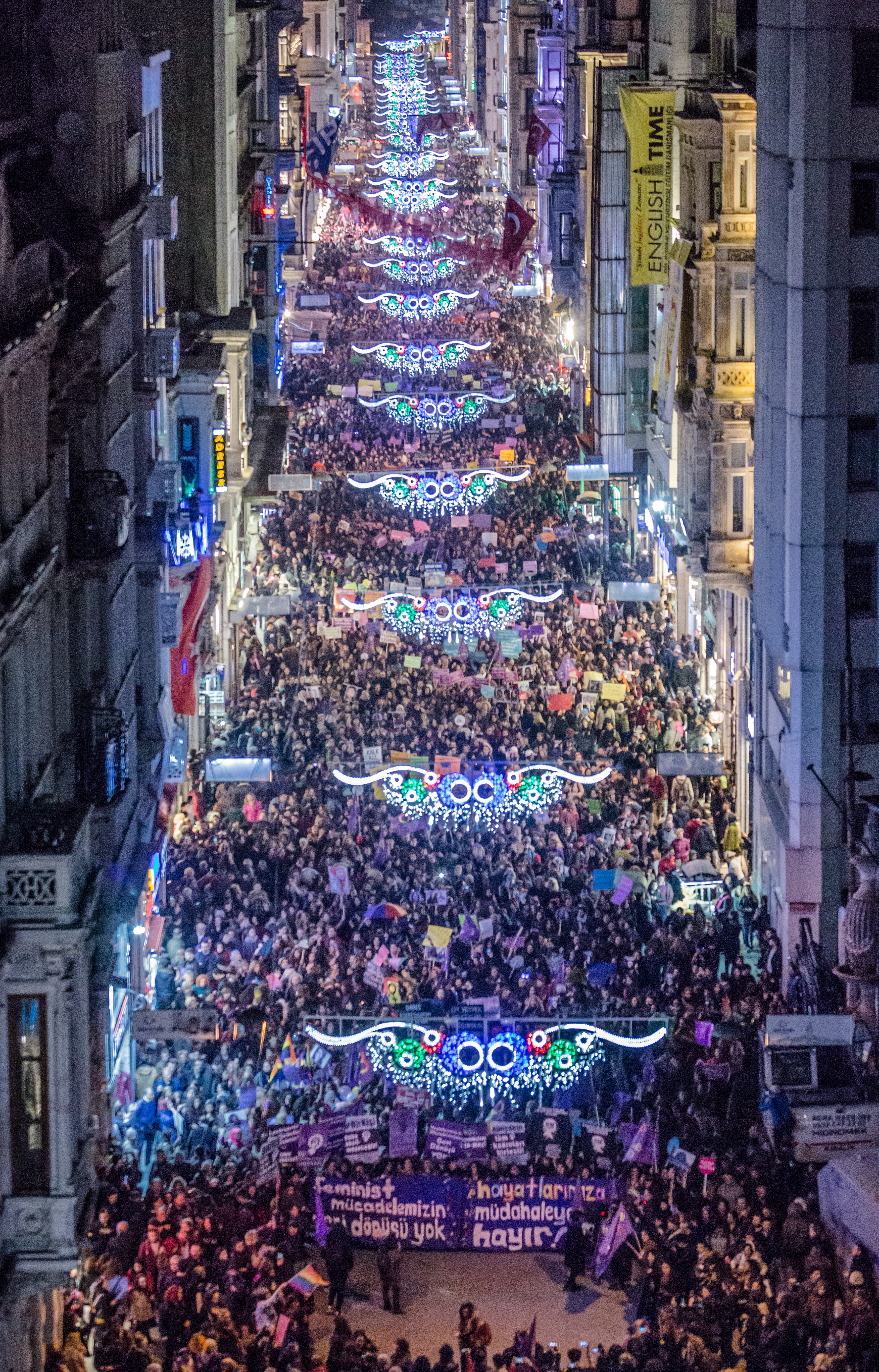 8 Mart Feminist Gece Yürüyüşü / 2017 / Foto: Cumhuriyet