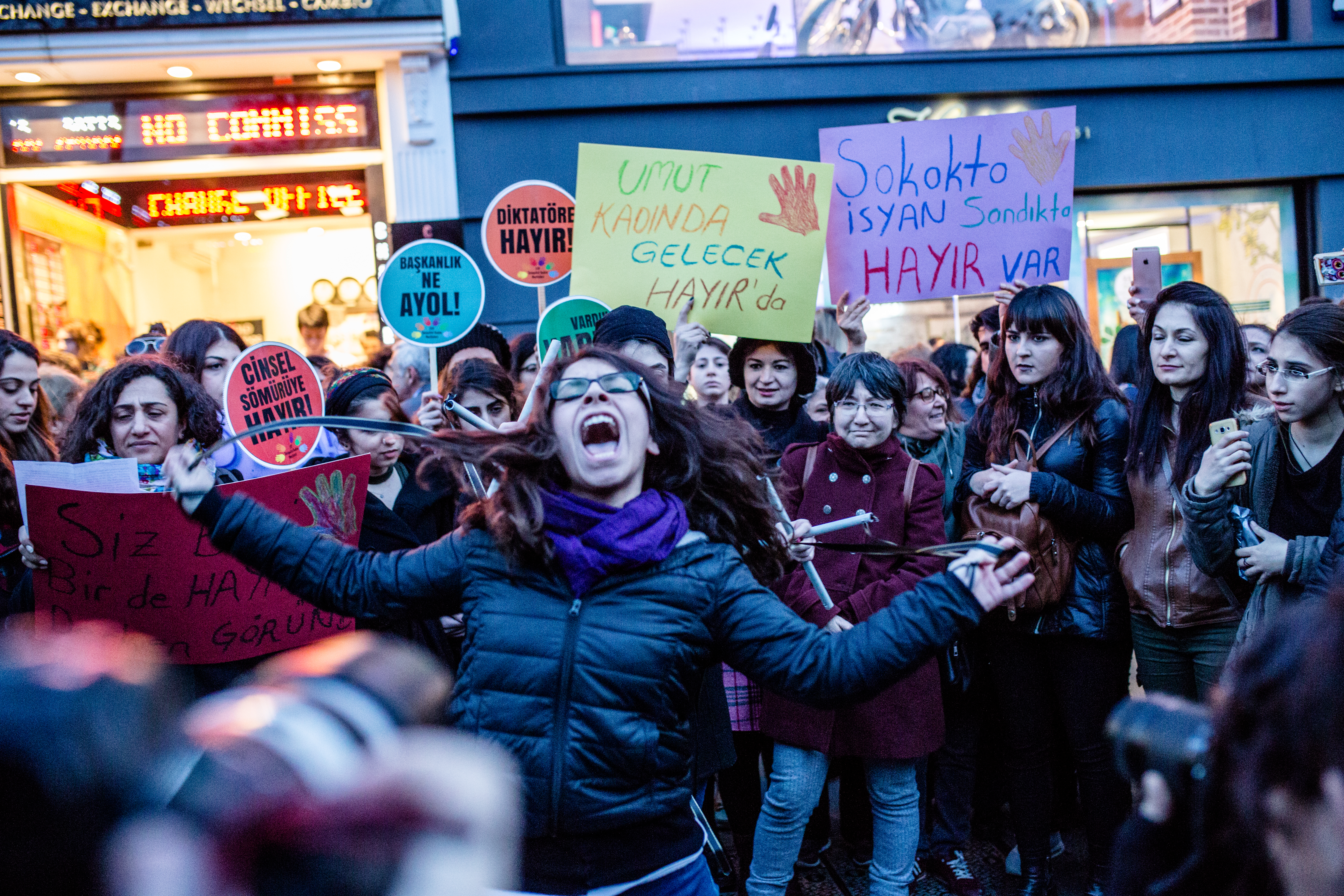 8 Mart Feminist Gece Yürüyüşü / 2017 / Foto: Cumhuriyet