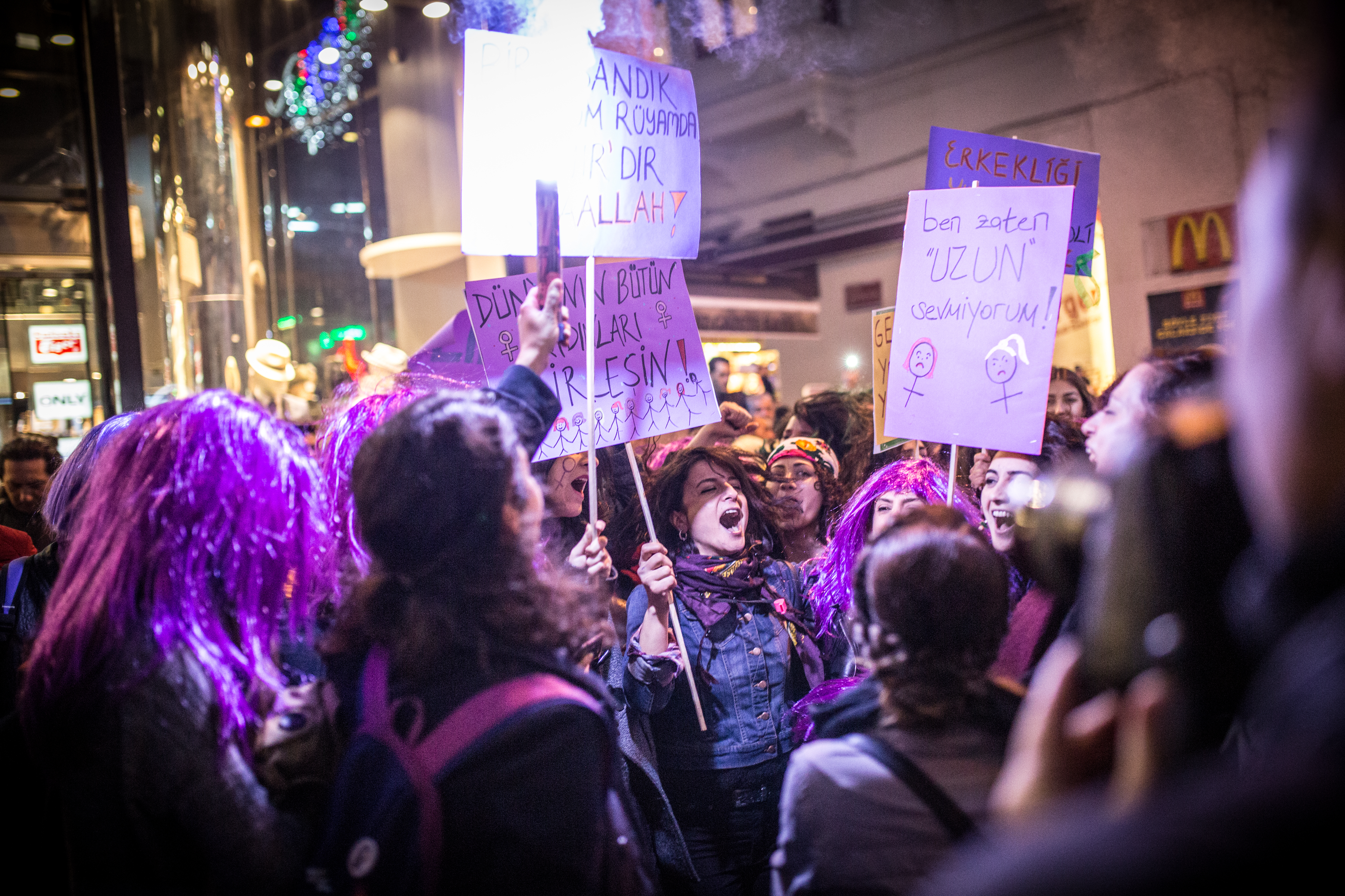 8 Mart Feminist Gece Yürüyüşü / 2017 / Foto: Cumhuriyet