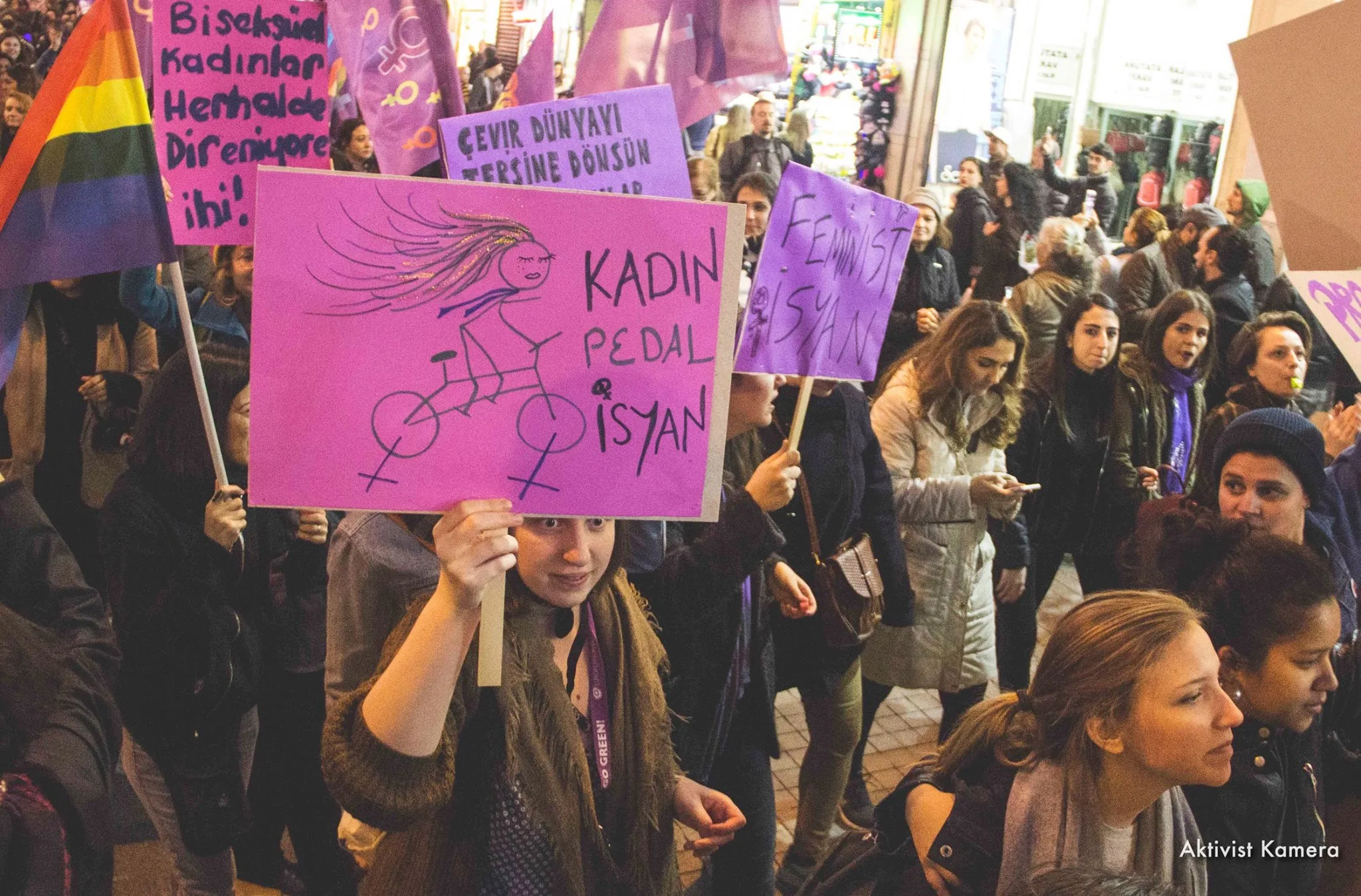 8 Mart Feminist Gece Yürüyüşü / 2017 / Foto: Aktivist Kamera