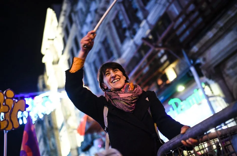 8 Mart Feminist Gece Yürüyüşü / 2017 / Foto: AFP