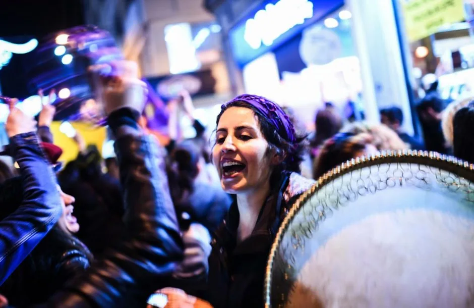 8 Mart Feminist Gece Yürüyüşü / 2017 / Foto: AFP
