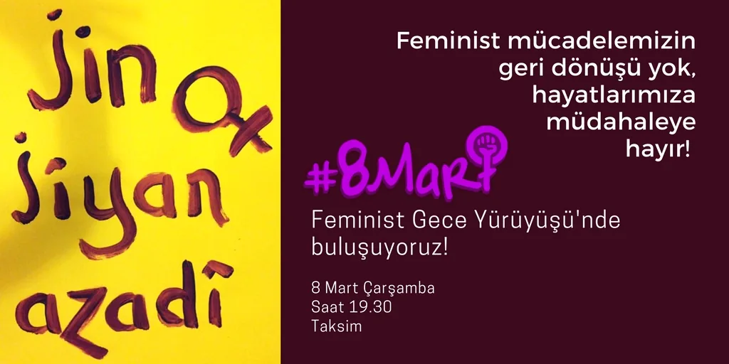 March 8 Feminist Night March / 2017 / Sosyal medya eylemi