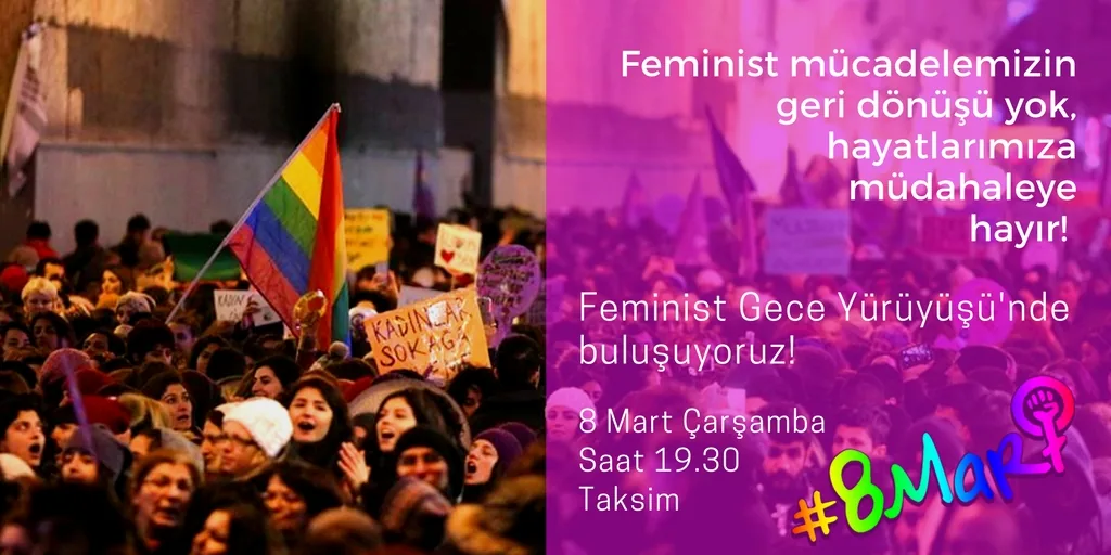 March 8 Feminist Night March / 2017 / Sosyal medya eylemi