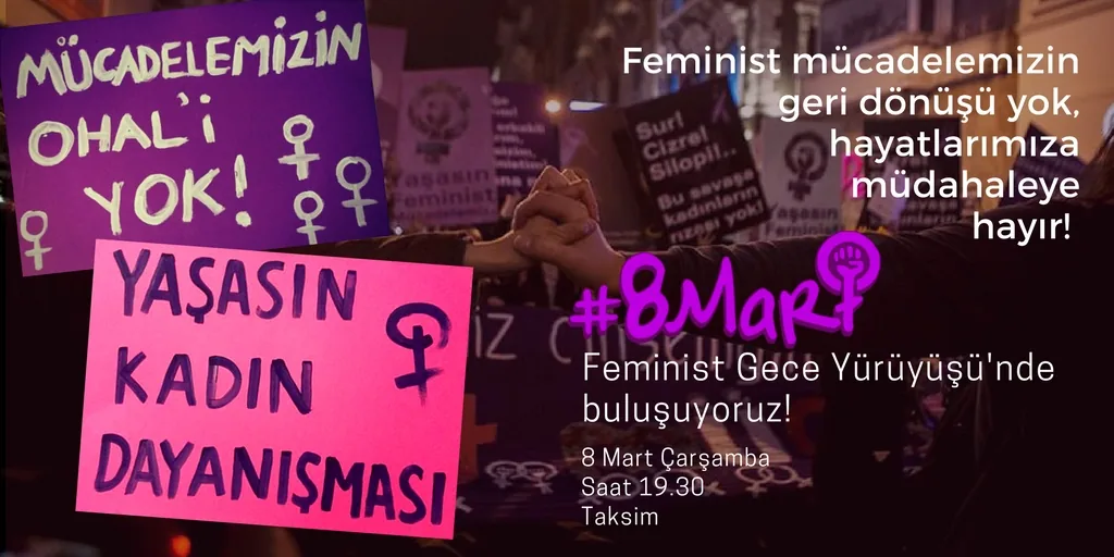 8 Mart Feminist Gece Yürüyüşü / 2017 / Sosyal medya eylemi