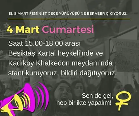 March 8 Feminist Night March / 2017 / Calendar image