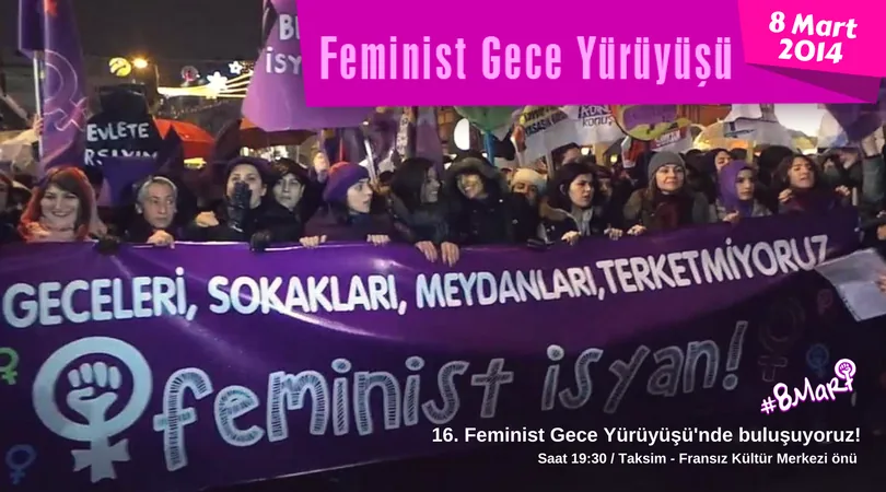 8 Mart Feminist Gece Yürüyüşü / 2018 / Çağrı Görsel