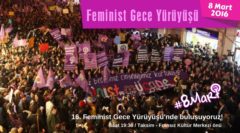 8 Mart Feminist Gece Yürüyüşü / 2018 / Çağrı Görsel