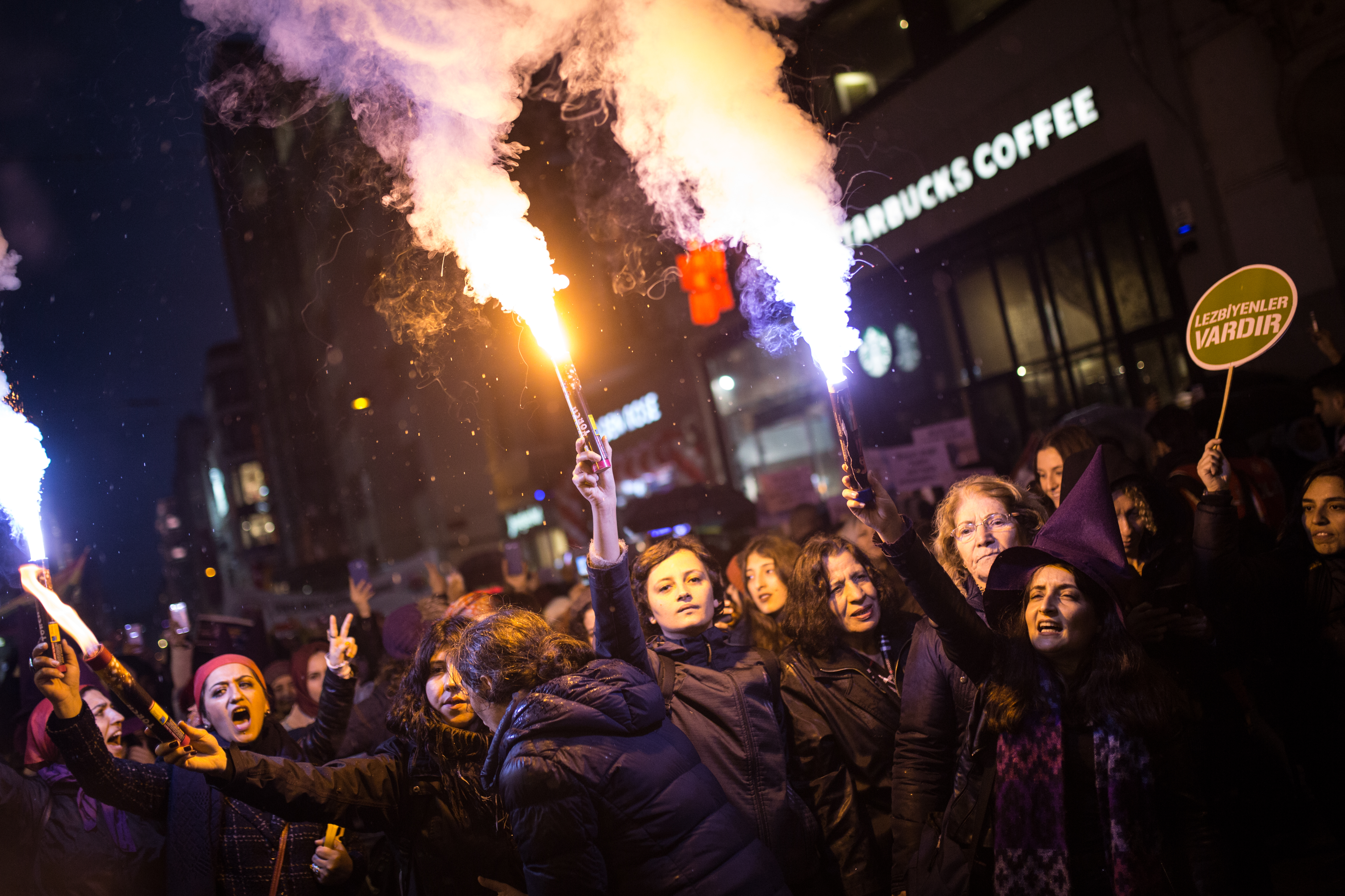 8 Mart Feminist Gece Yürüyüşü / 2018 / Foto: Cumhuriyet Gazetesi