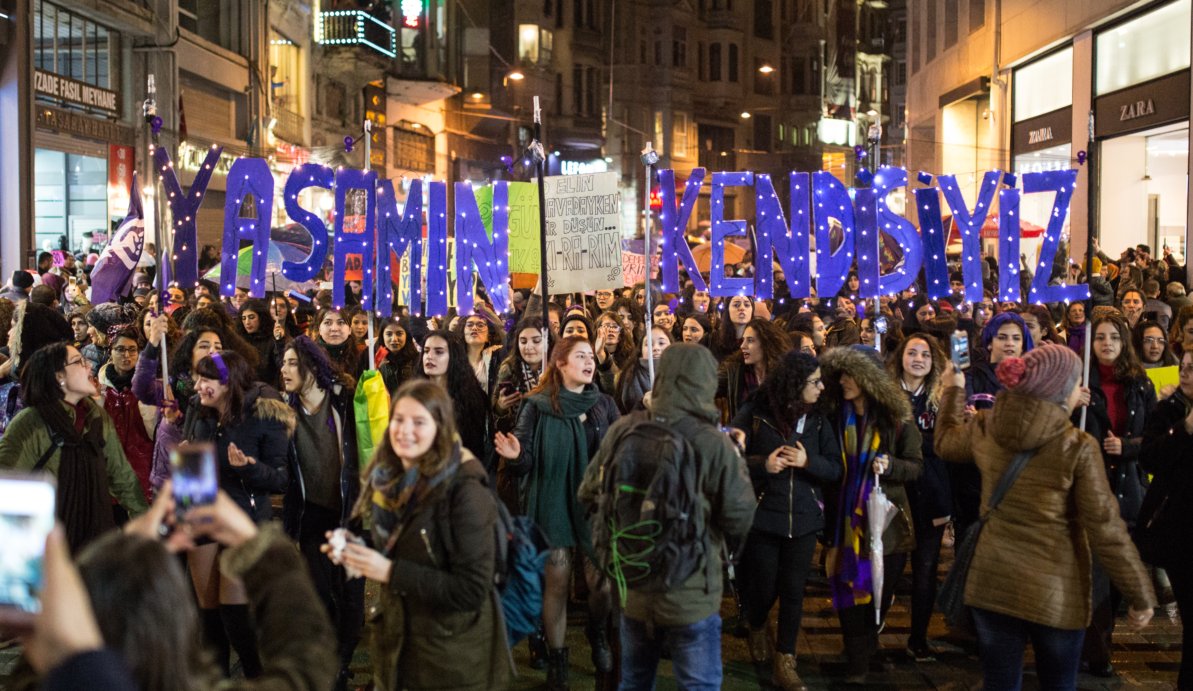8 Mart Feminist Gece Yürüyüşü / 2018 / Foto: Cumhuriyet Gazetesi