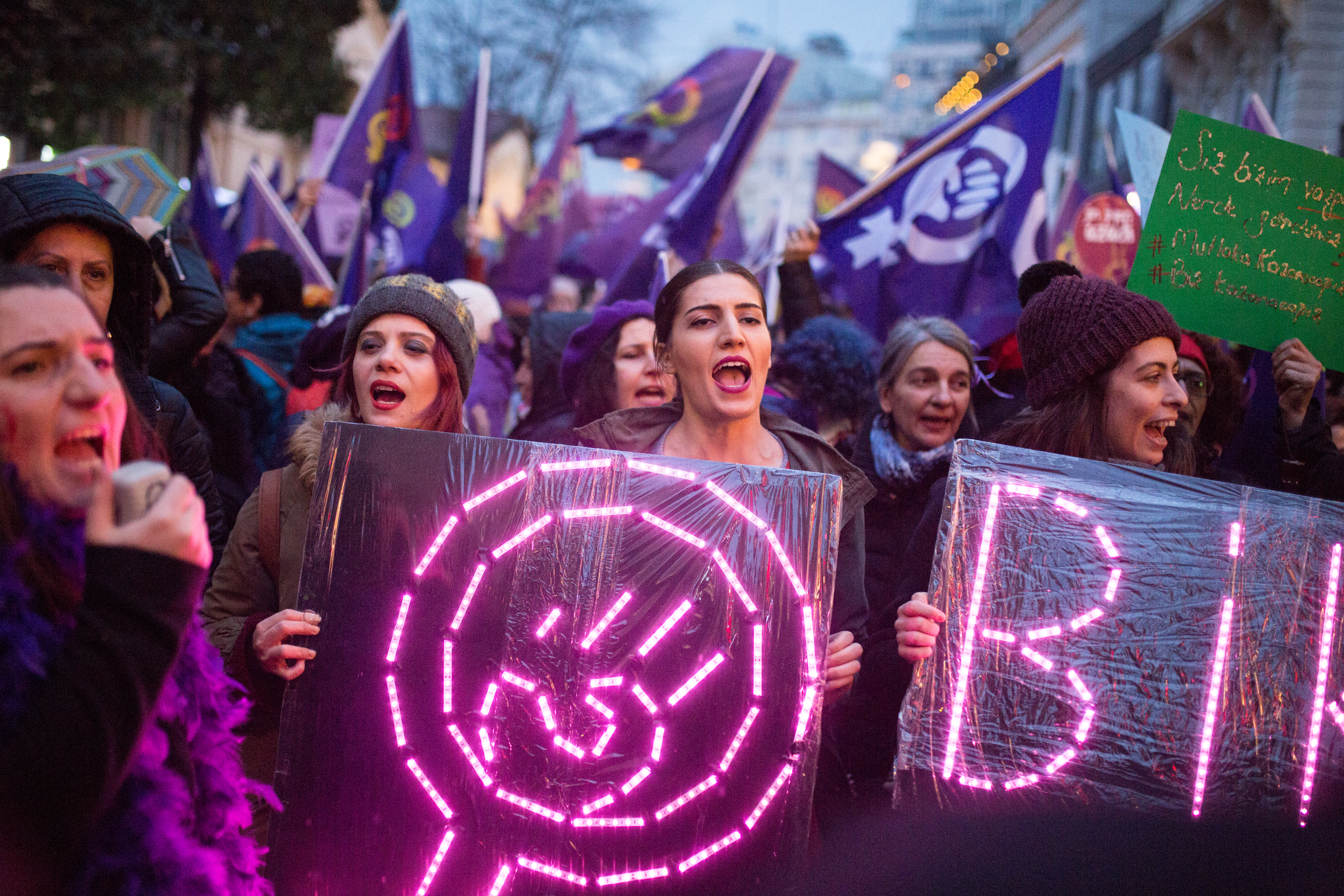 8 Mart Feminist Gece Yürüyüşü / 2018 / Foto: Cumhuriyet Gazetesi
