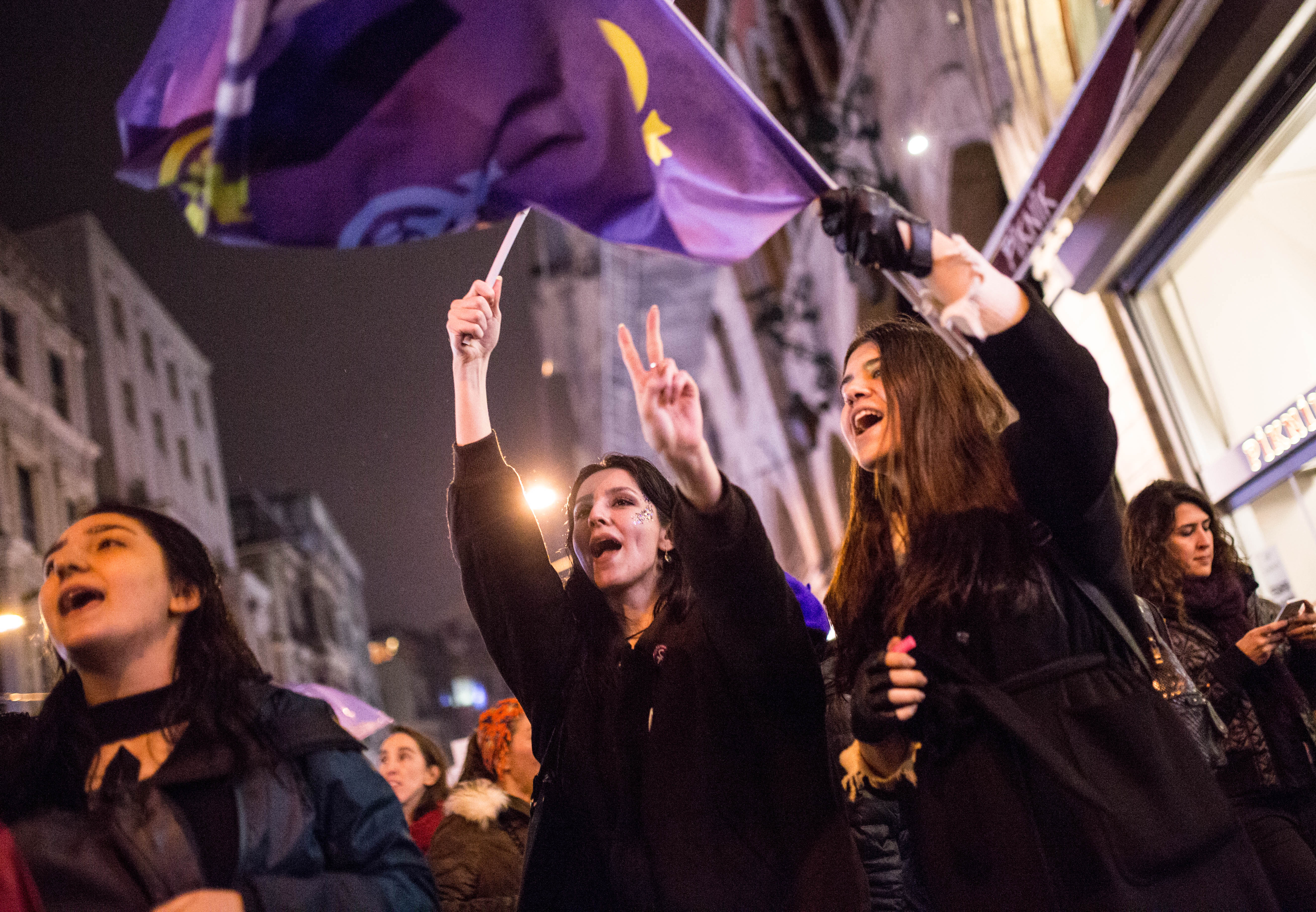 8 Mart Feminist Gece Yürüyüşü / 2018 / Foto: Cumhuriyet Gazetesi