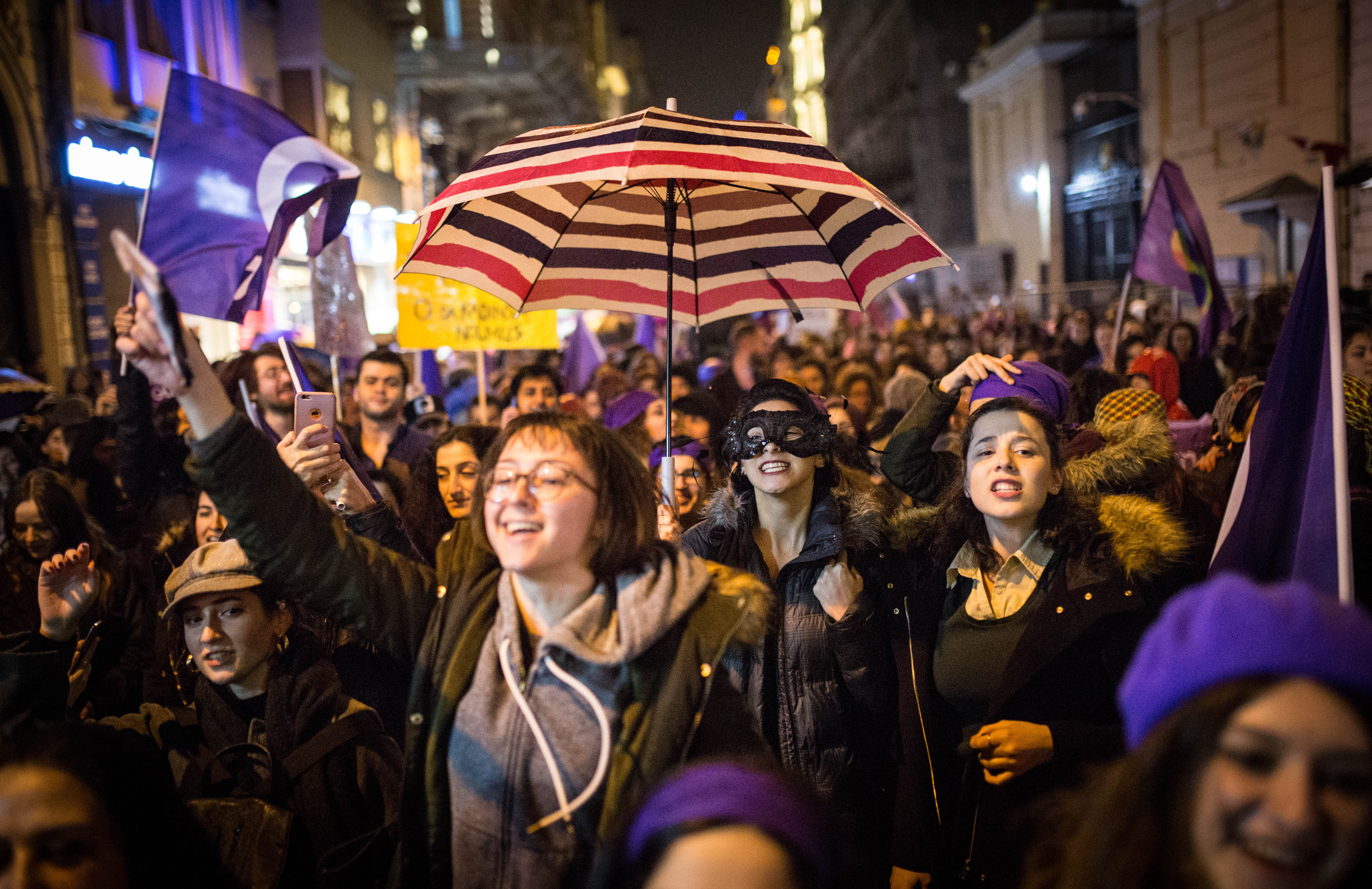 8 Mart Feminist Gece Yürüyüşü / 2018 / Foto: Cumhuriyet Gazetesi