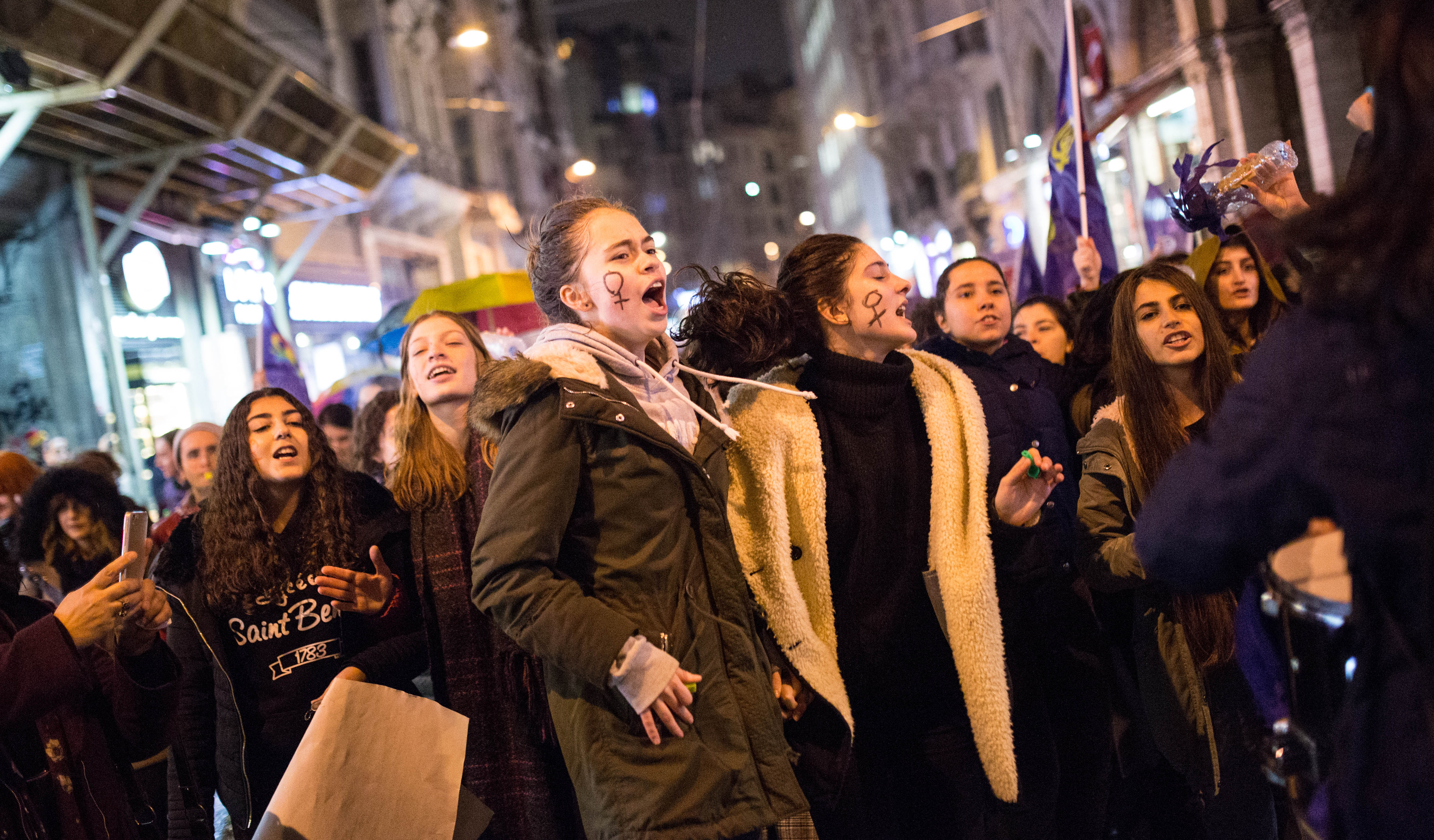 8 Mart Feminist Gece Yürüyüşü / 2018 / Foto: Cumhuriyet Gazetesi