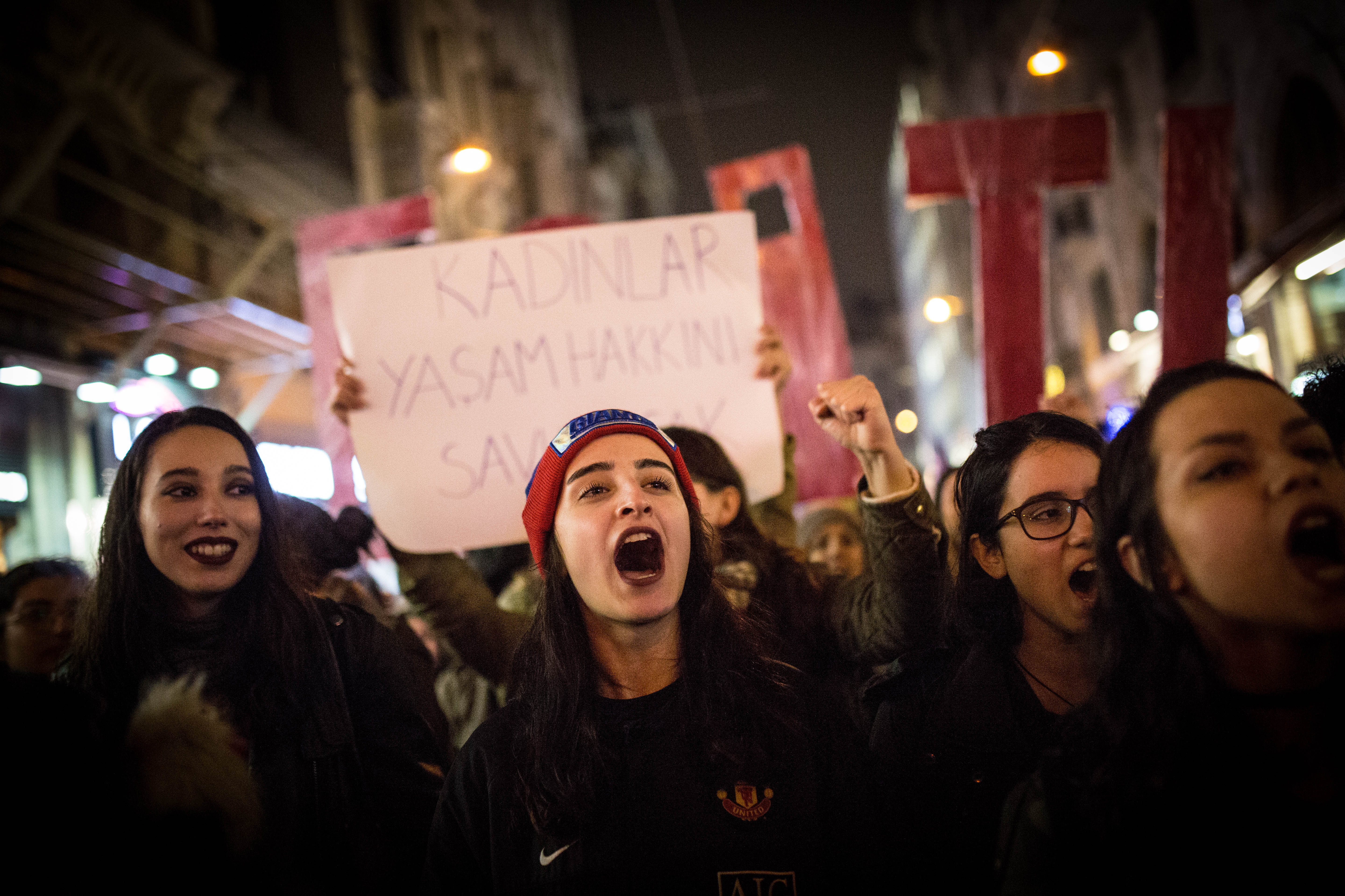 8 Mart Feminist Gece Yürüyüşü / 2018 / Foto: Cumhuriyet Gazetesi