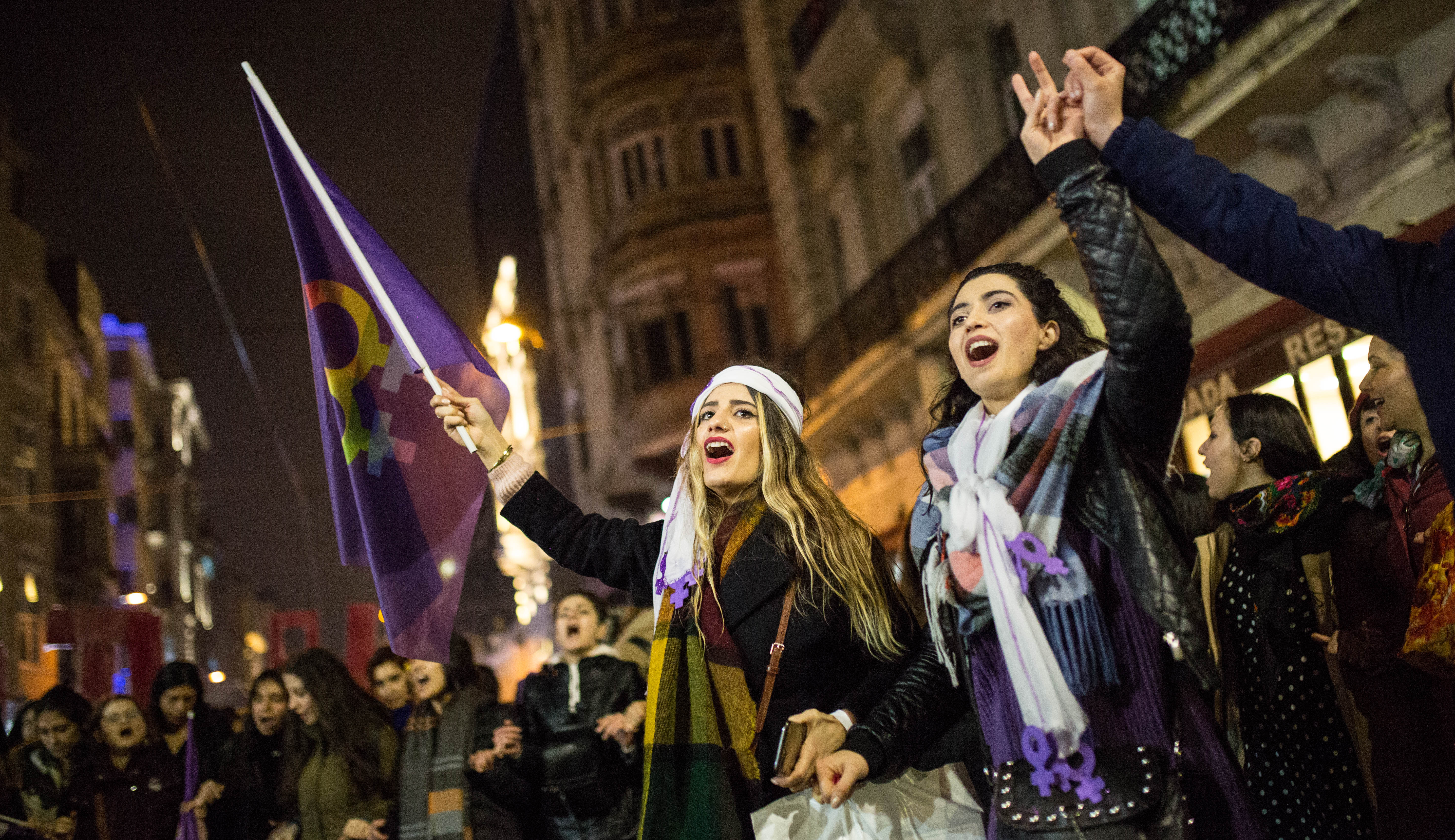 8 Mart Feminist Gece Yürüyüşü / 2018 / Foto: Cumhuriyet Gazetesi