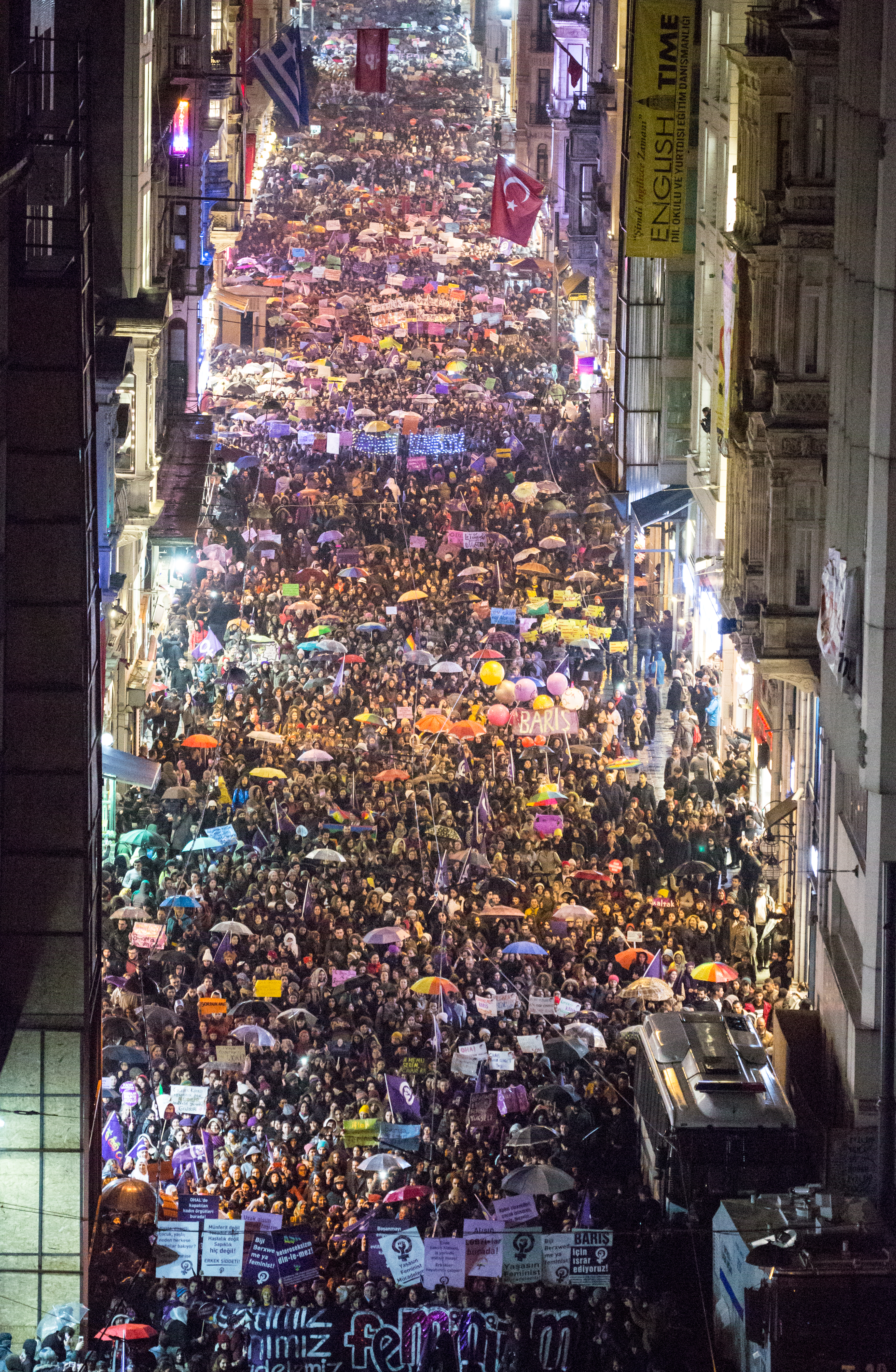 8 Mart Feminist Gece Yürüyüşü / 2018 / Foto: Cumhuriyet Gazetesi