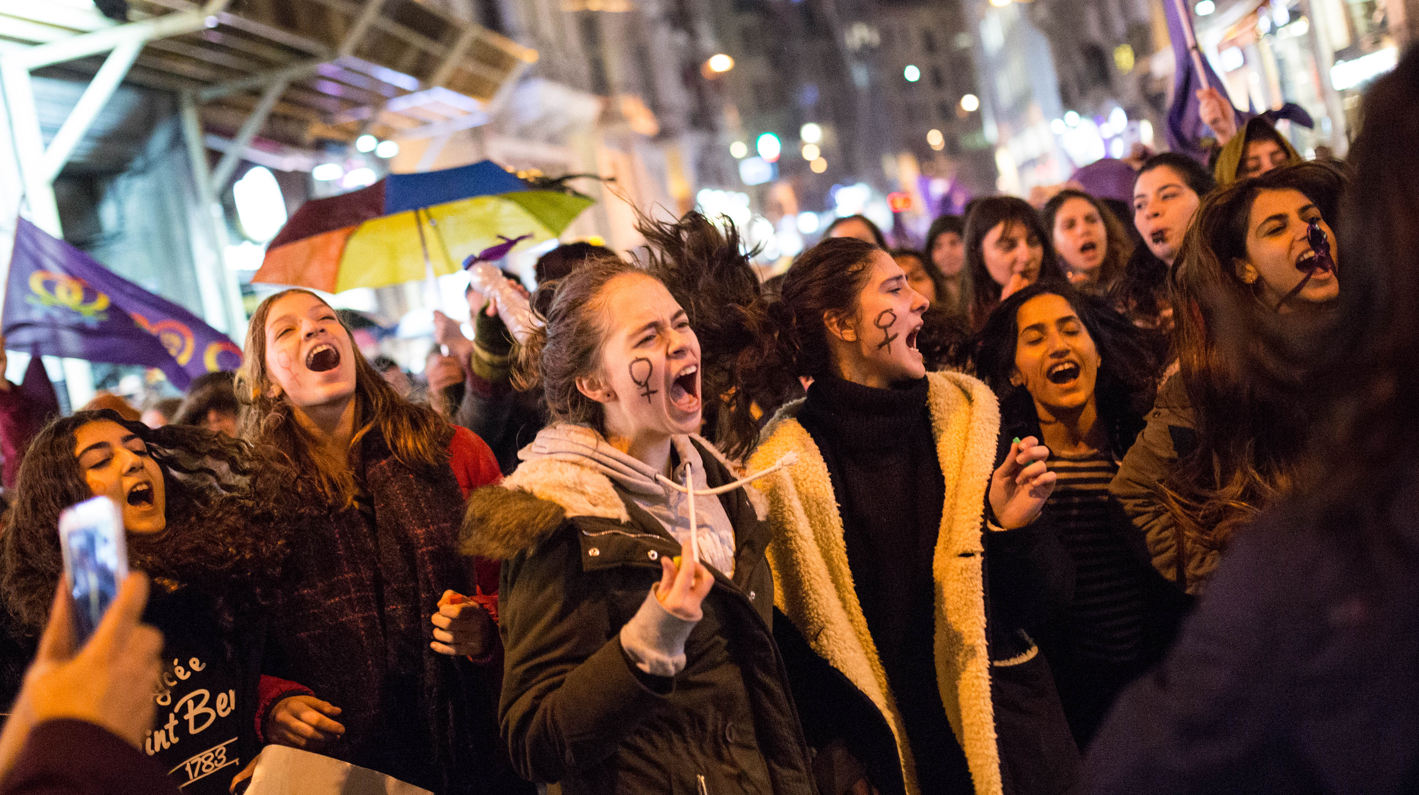 8 Mart Feminist Gece Yürüyüşü / 2018 / Foto: Cumhuriyet Gazetesi