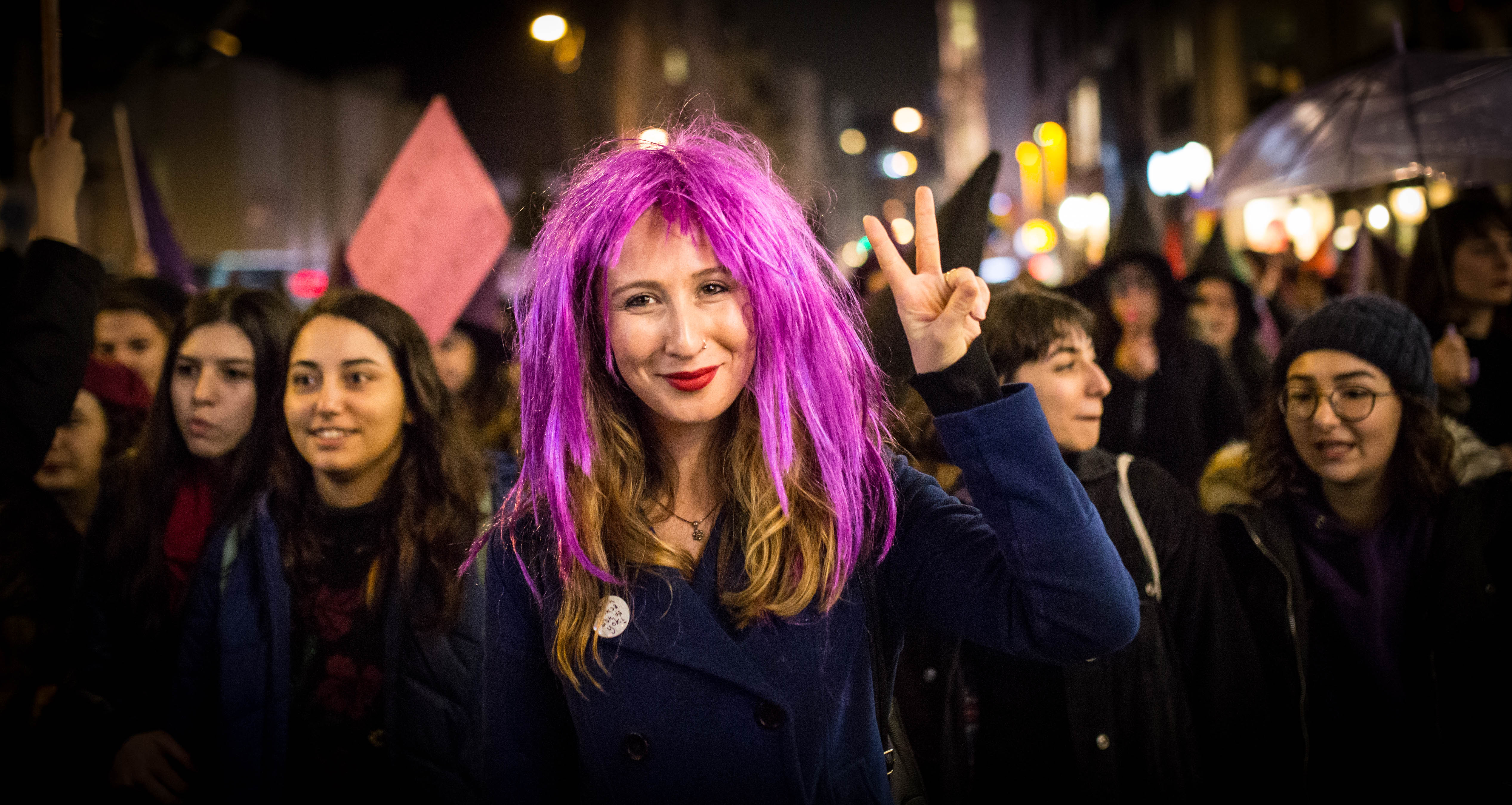 8 Mart Feminist Gece Yürüyüşü / 2018 / Foto: Cumhuriyet Gazetesi