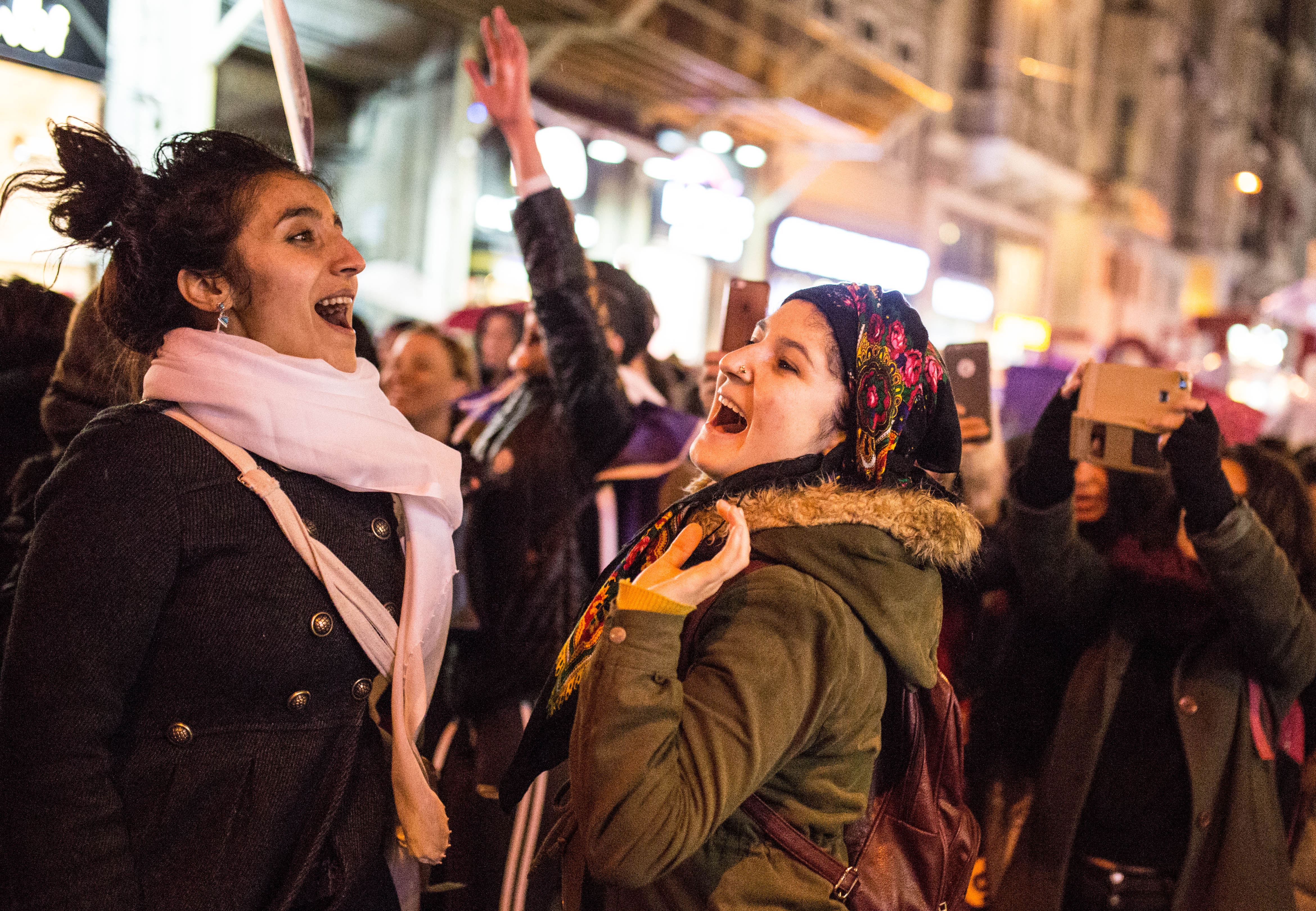 8 Mart Feminist Gece Yürüyüşü / 2018 / Foto: Cumhuriyet Gazetesi