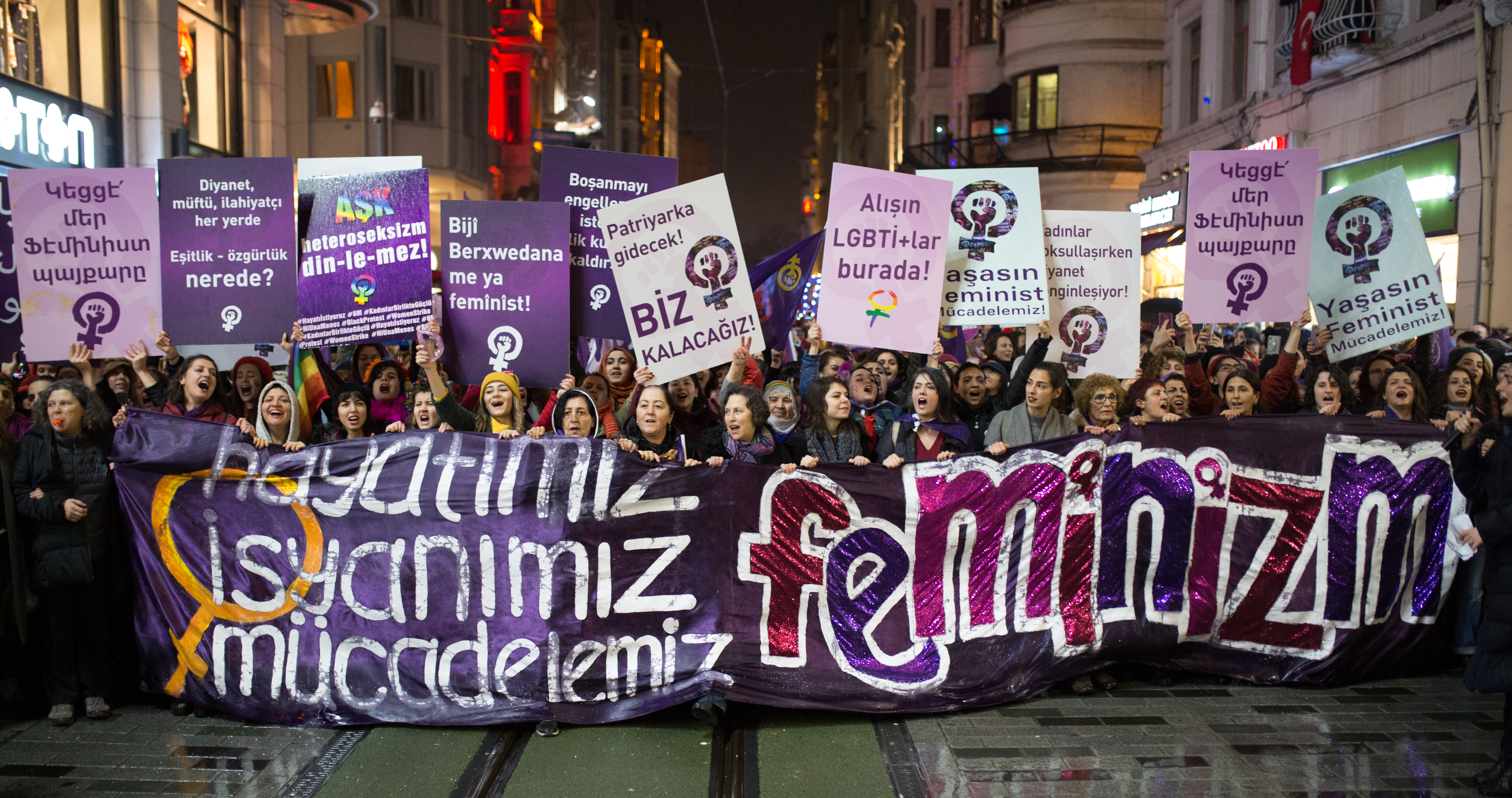8 Mart Feminist Gece Yürüyüşü / 2018 / Foto: Cumhuriyet Gazetesi