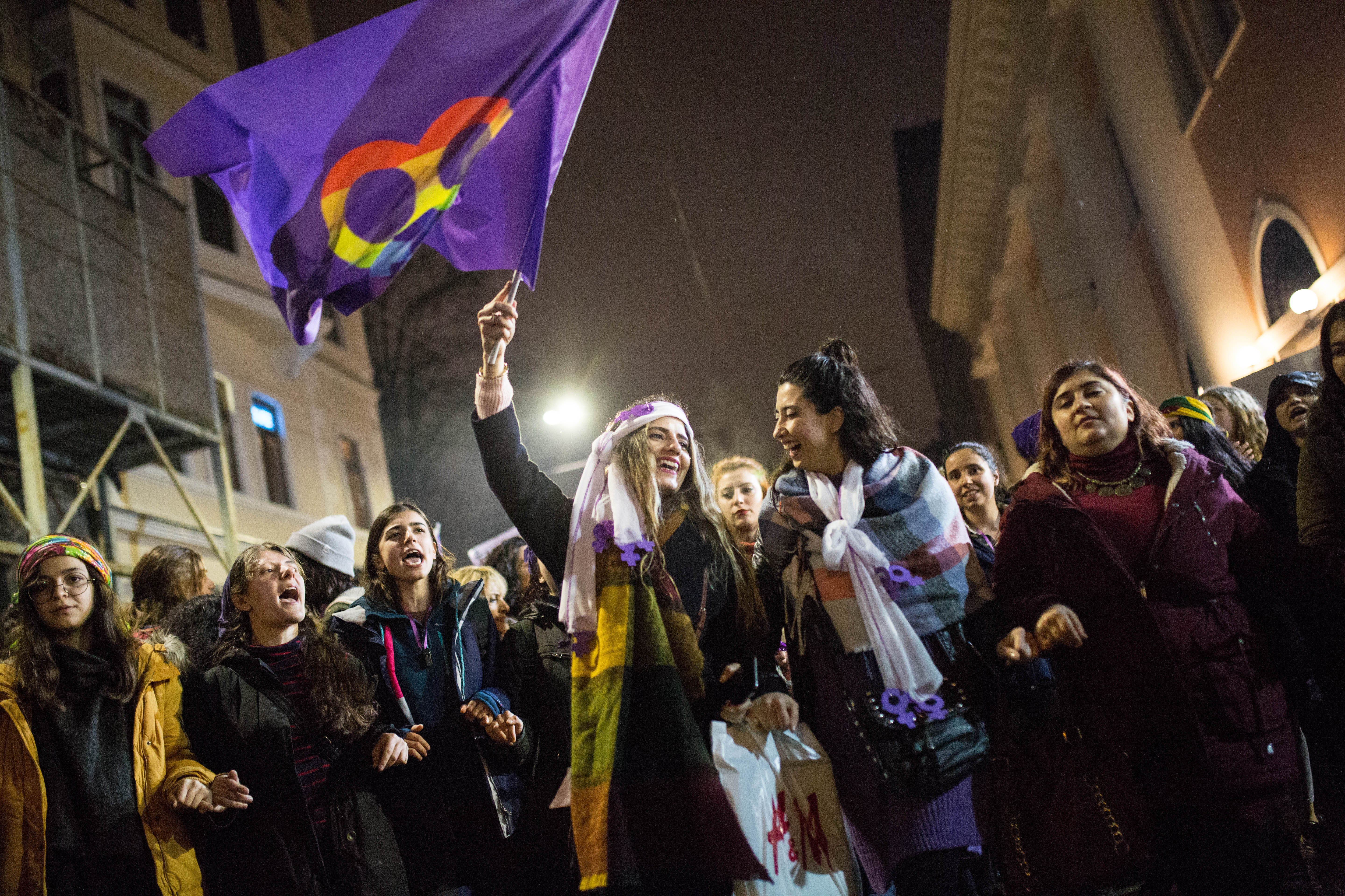 8 Mart Feminist Gece Yürüyüşü / 2018 / Foto: Cumhuriyet Gazetesi