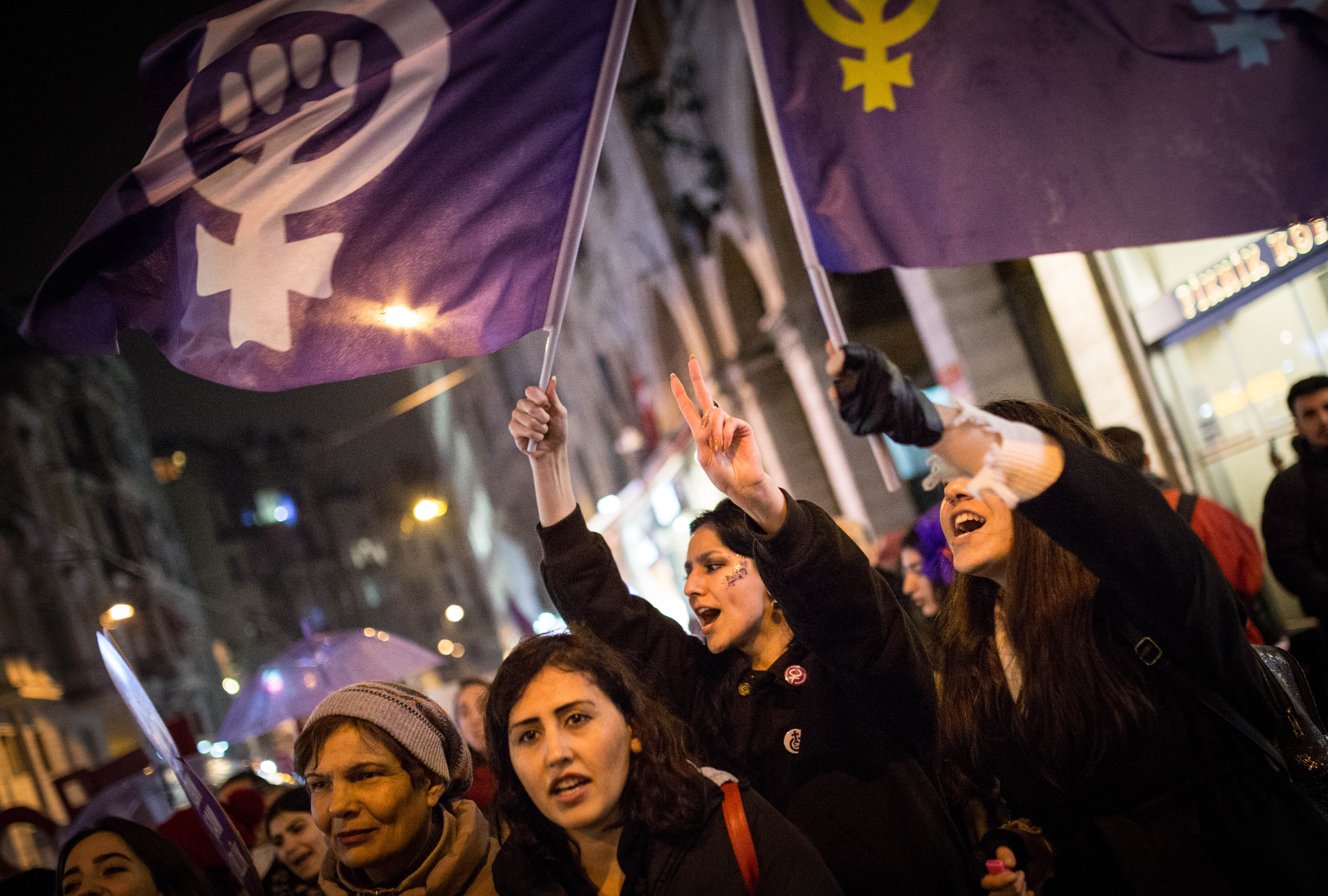 8 Mart Feminist Gece Yürüyüşü / 2018 / Foto: Cumhuriyet Gazetesi