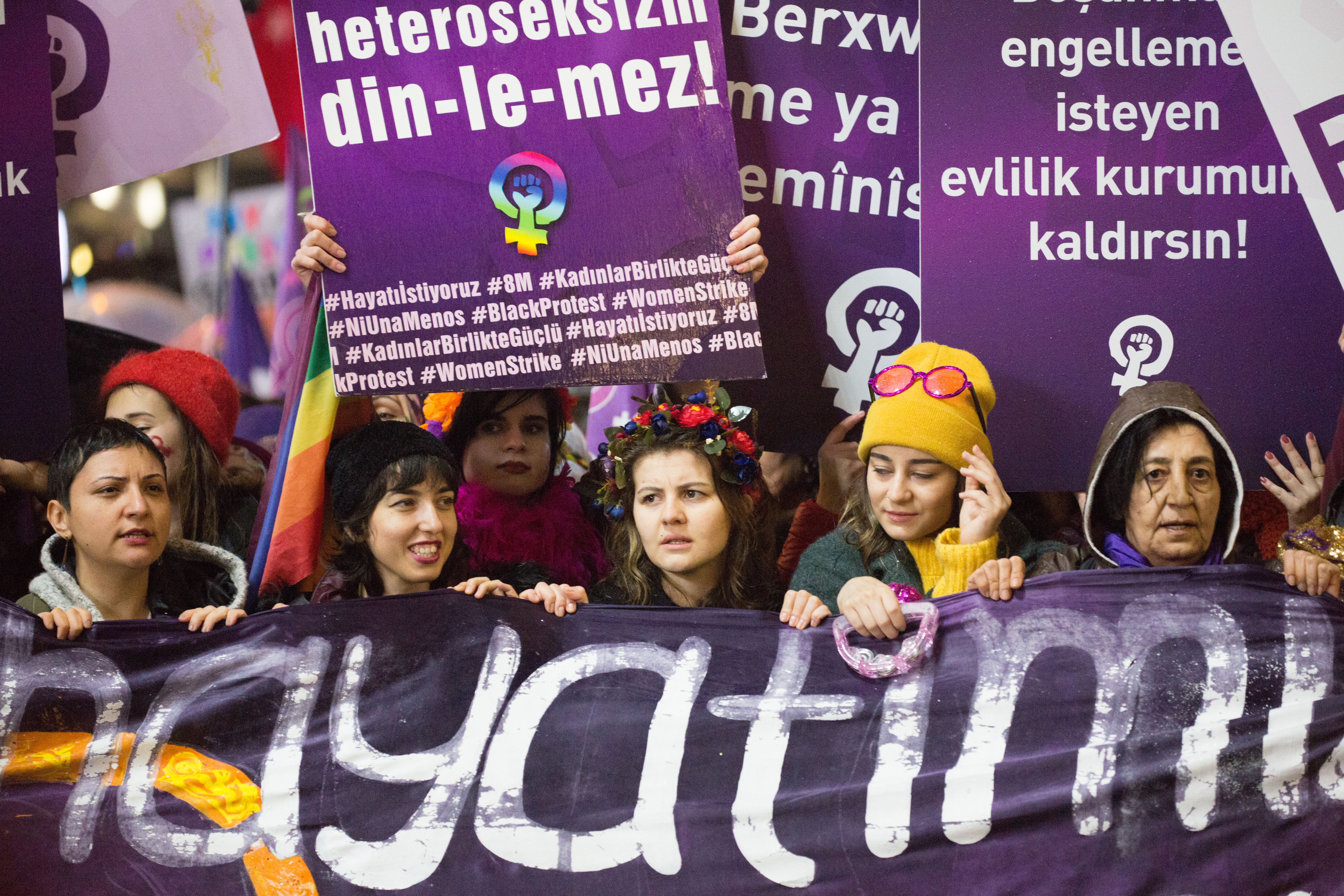 8 Mart Feminist Gece Yürüyüşü / 2018 / Foto: Cumhuriyet Gazetesi