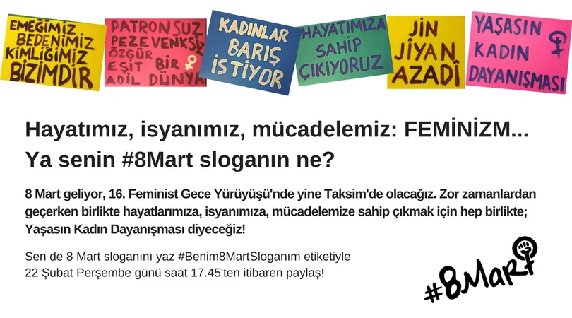March 8 Feminist Night March / 2018 / Sosyal medya eylemi