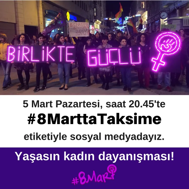 8 Mart Feminist Gece Yürüyüşü / 2018 / Sosyal medya eylemi