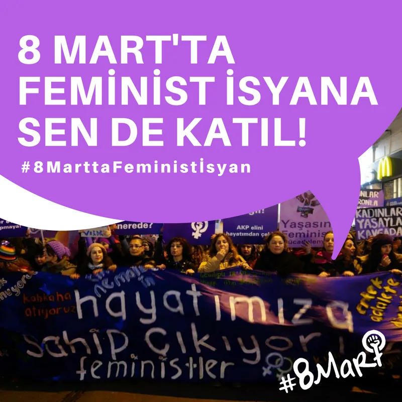 March 8 Feminist Night March / 2018 / Sosyal medya eylemi