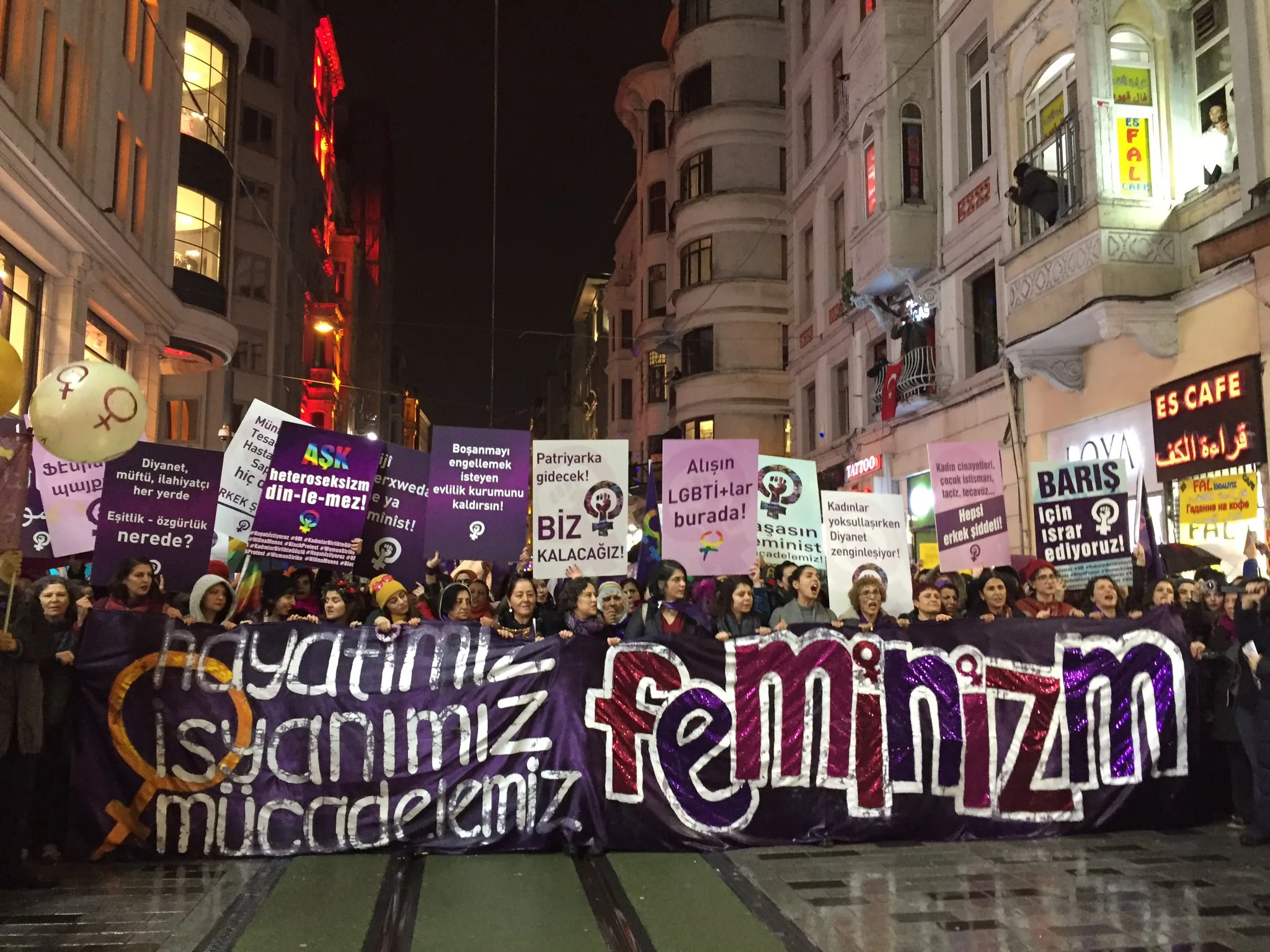 8 Mart Feminist Gece Yürüyüşü / 2018 / Foto: Güneş Engin