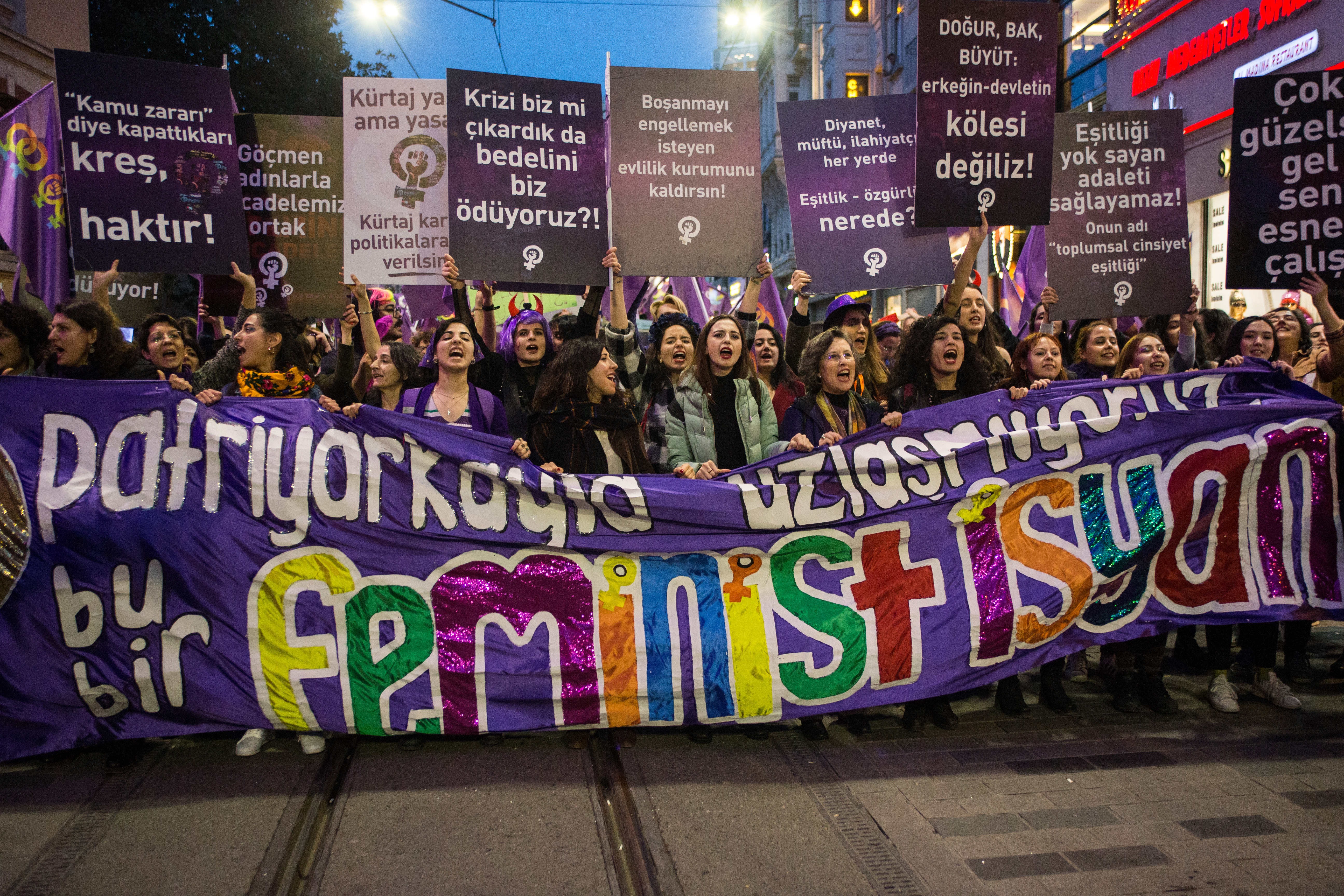 8 Mart Feminist Gece Yürüyüşü / 2019 / Foto: Cumhuriyet