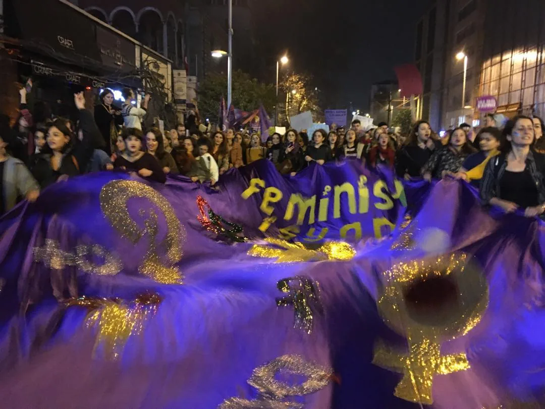 8 Mart Feminist Gece Yürüyüşü / 2020 / Foto: Hale Güzin Kızılaslan