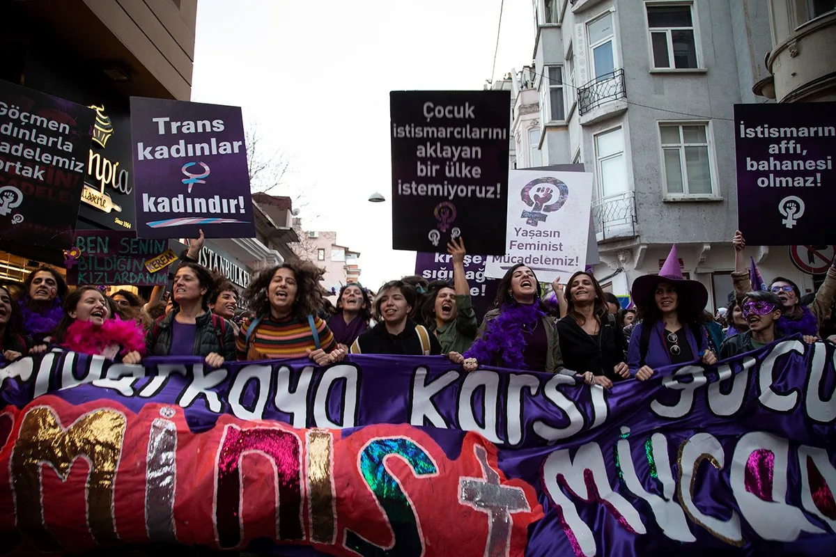 March 8 Feminist Night March / 2020 / Photograph: Ateş Alpar