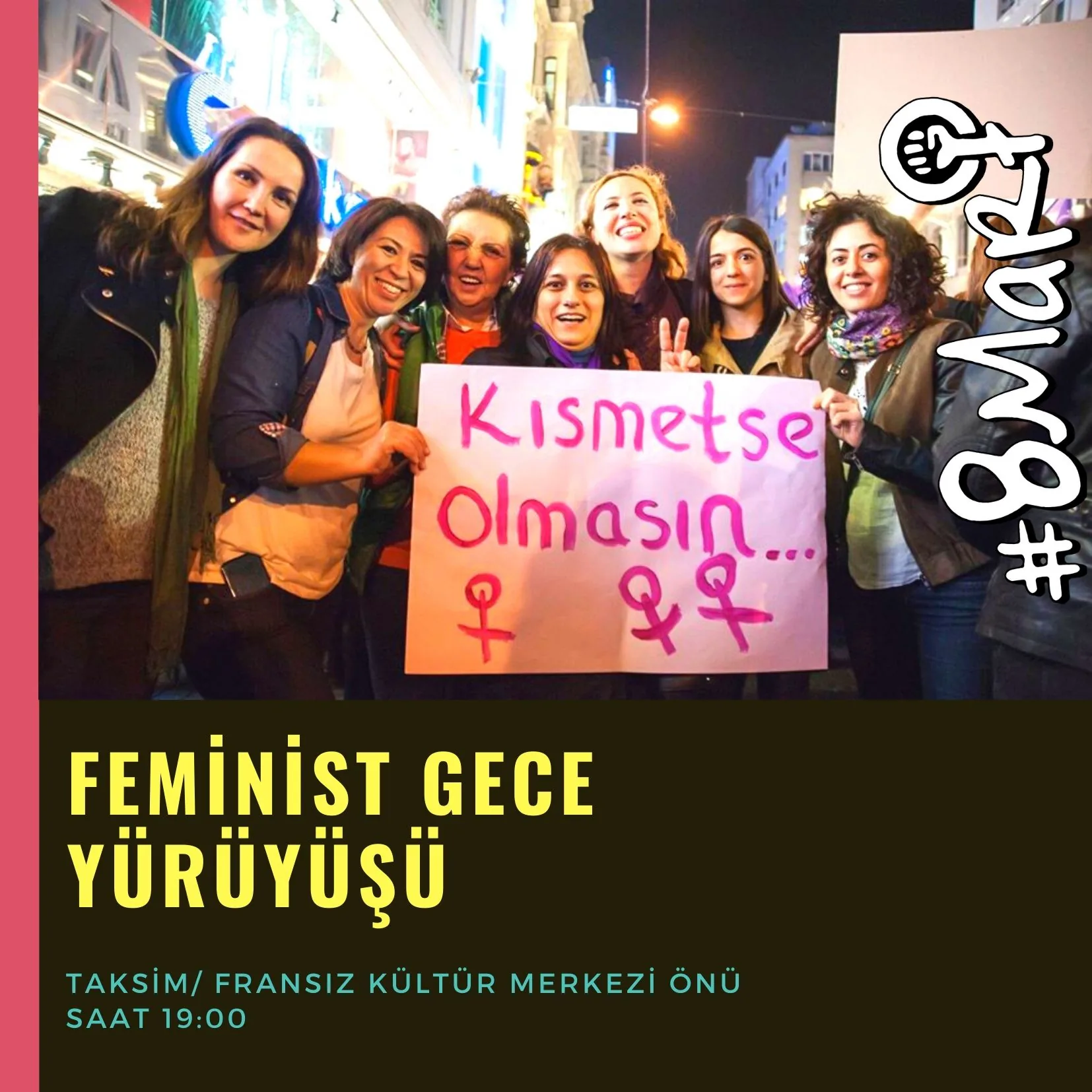 March 8 Feminist Night March / 2020 / Social media image