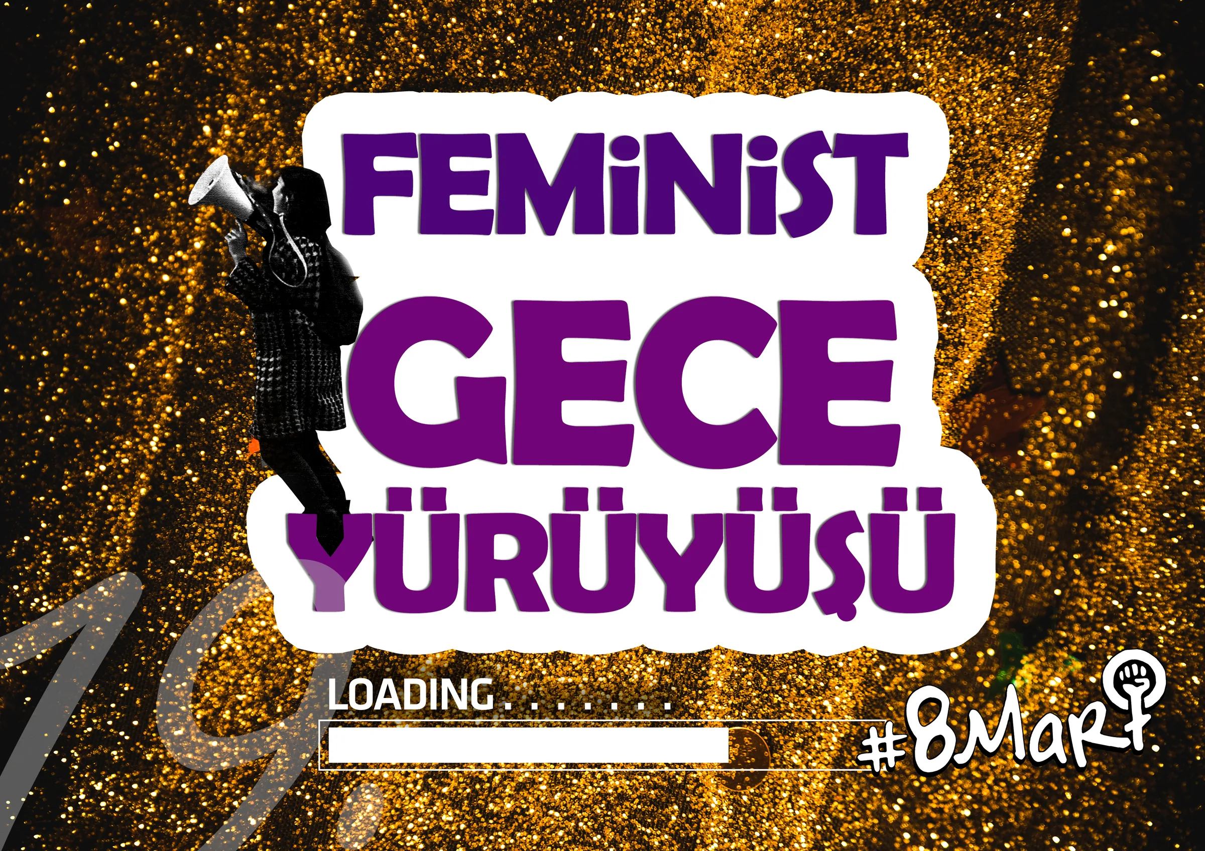 8 Mart Feminist Gece Yürüyüşü / 2021 / Çağrı görsel
