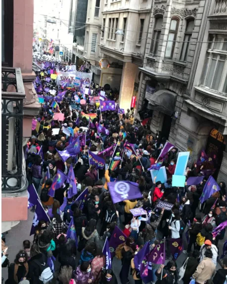 8 Mart Feminist Gece Yürüyüşü / 2021 / Foto: T24