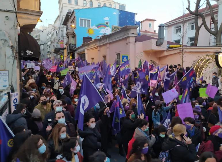 8 Mart Feminist Gece Yürüyüşü / 2021 / Foto: T24