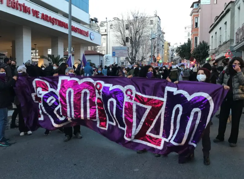 8 Mart Feminist Gece Yürüyüşü / 2021 / Foto: T24