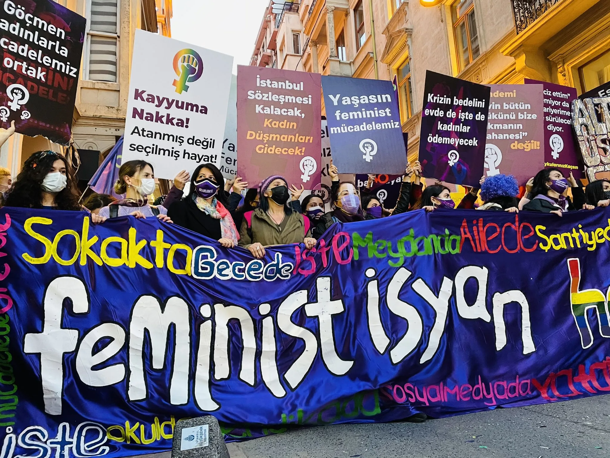 8 Mart Feminist Gece Yürüyüşü / 2021 / Foto: Nagihan Yılkın