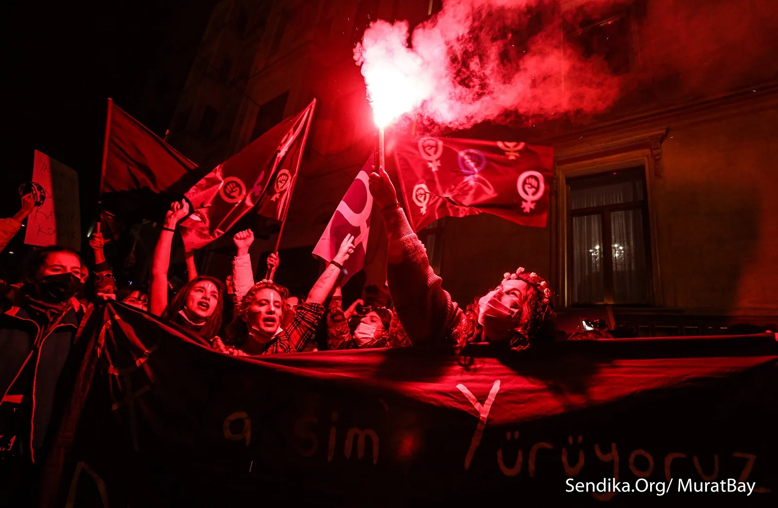 8 Mart Feminist Gece Yürüyüşü / 2021 / Foto: Murat Bay