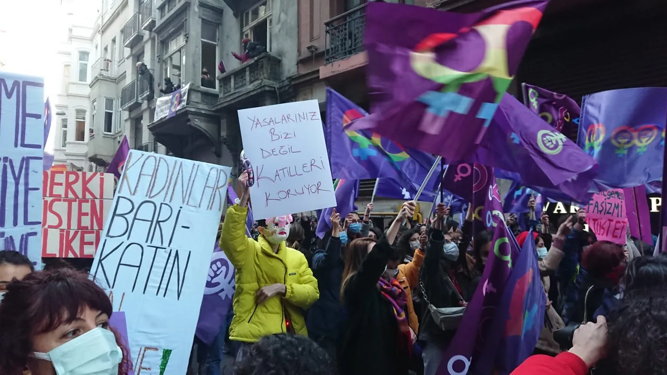 March 8 Feminist Night March / 2021 / Photograph: Gözde Deminbilek