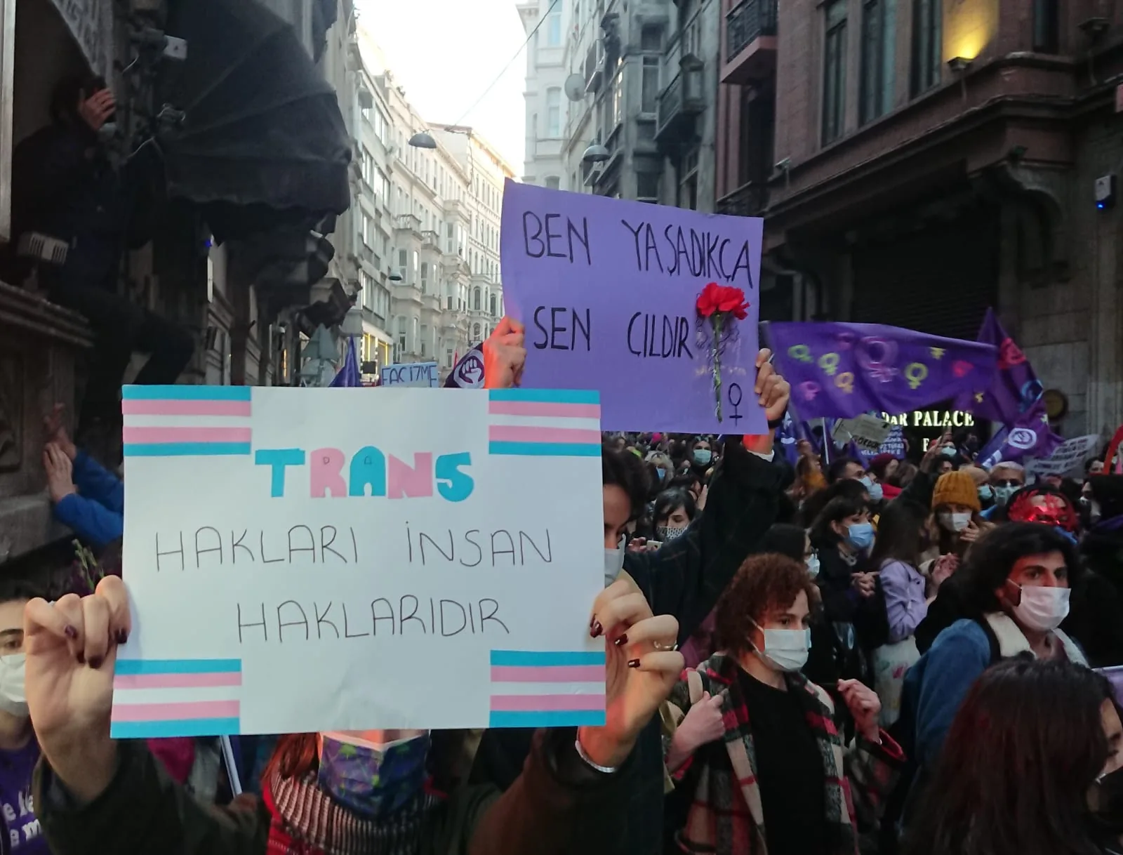 8 Mart Feminist Gece Yürüyüşü / 2021 / Foto: Gözde Deminbilek